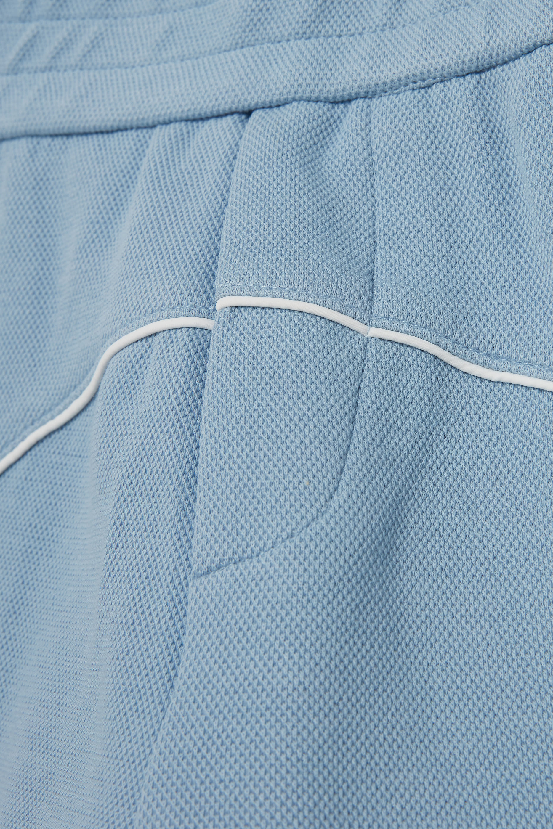 Kids Logo & Piping Double-Jersey Piqu&eacute; Bermuda Shorts