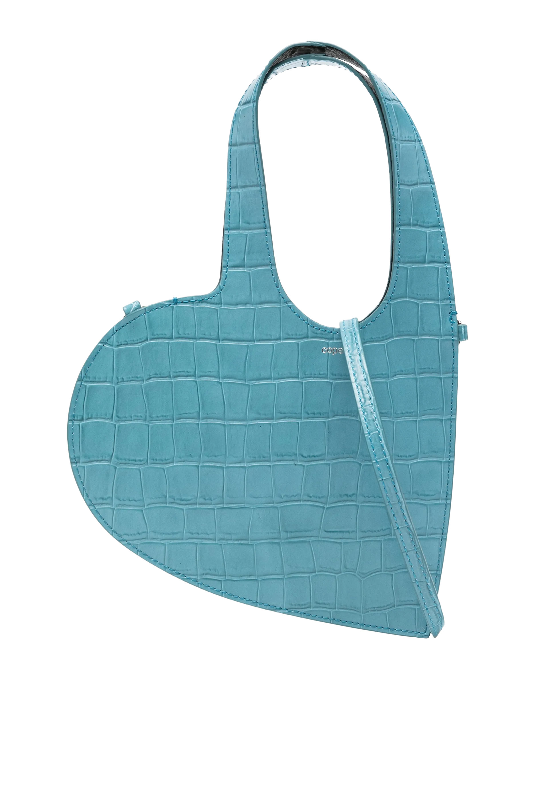  Croco Mini Heart Tote