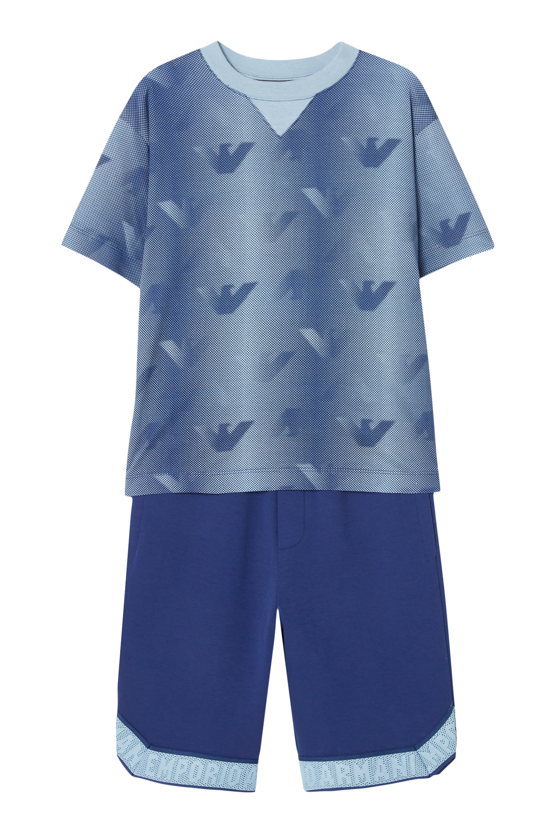 Kids All-Over Eagle Logo T-Shirt & Shorts Set 