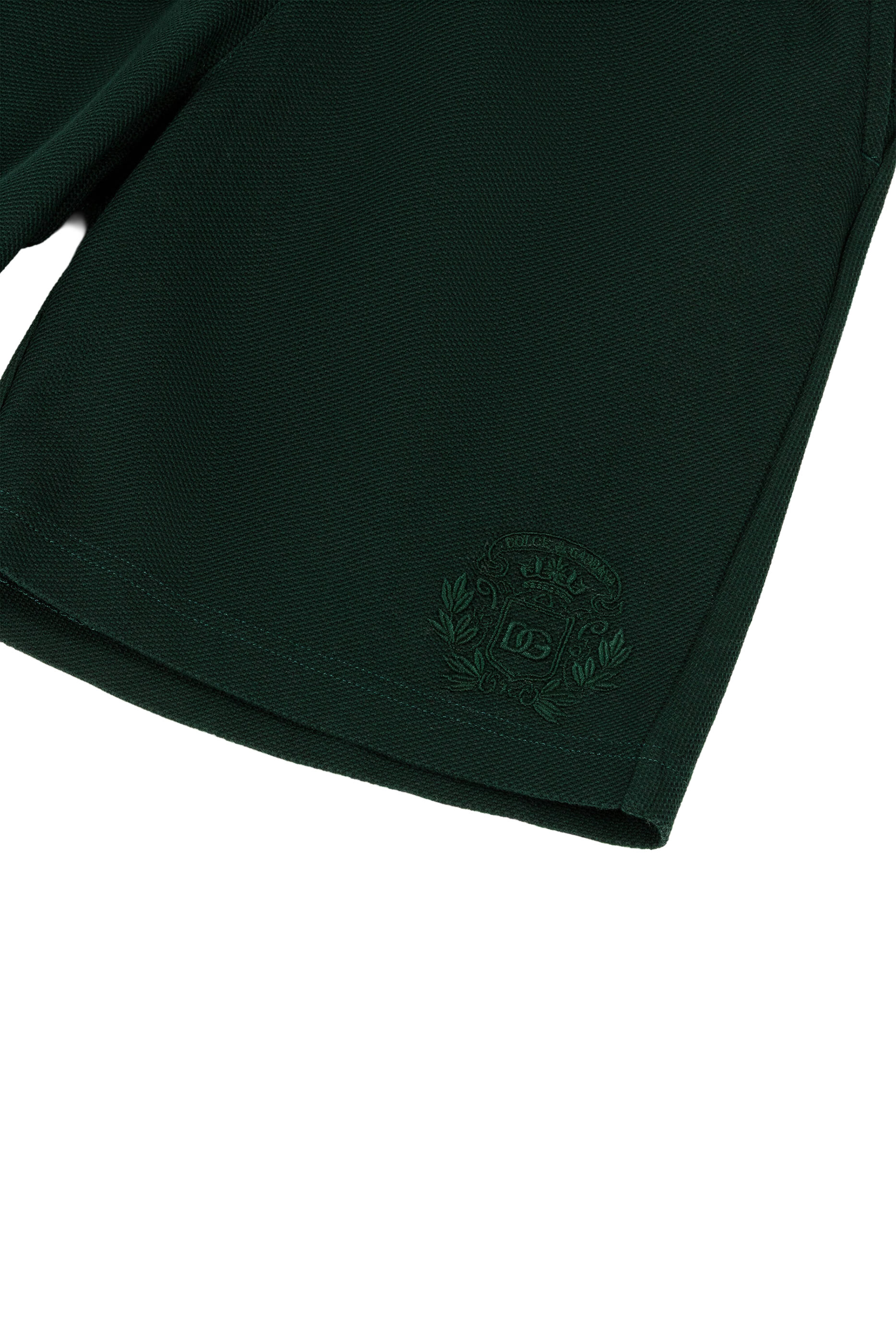 Kids Piqu&eacute; Bermuda Shorts with Crest Embroidery