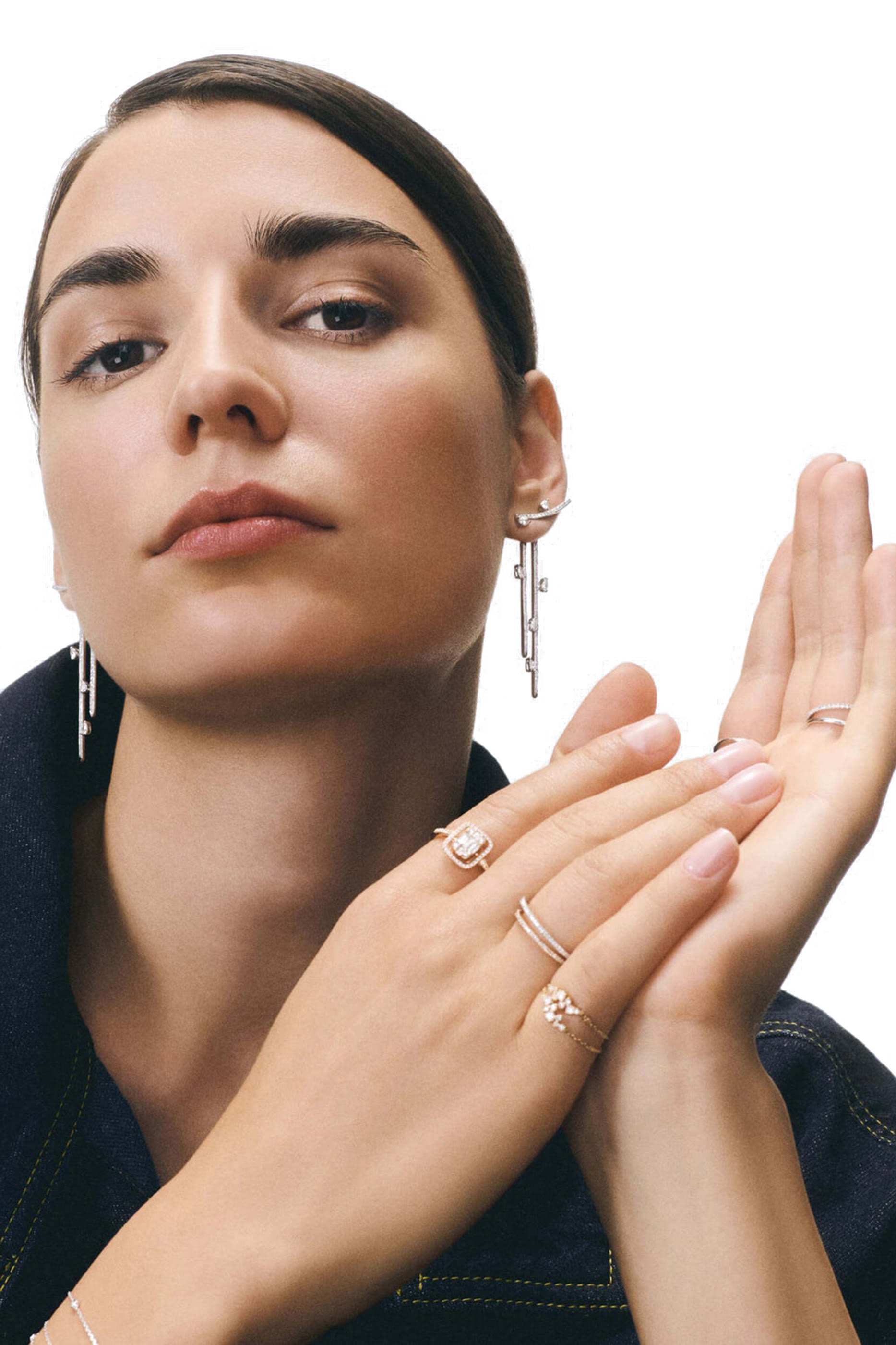 Fairytale Chain Ring, 18k Rose Gold & Diamonds