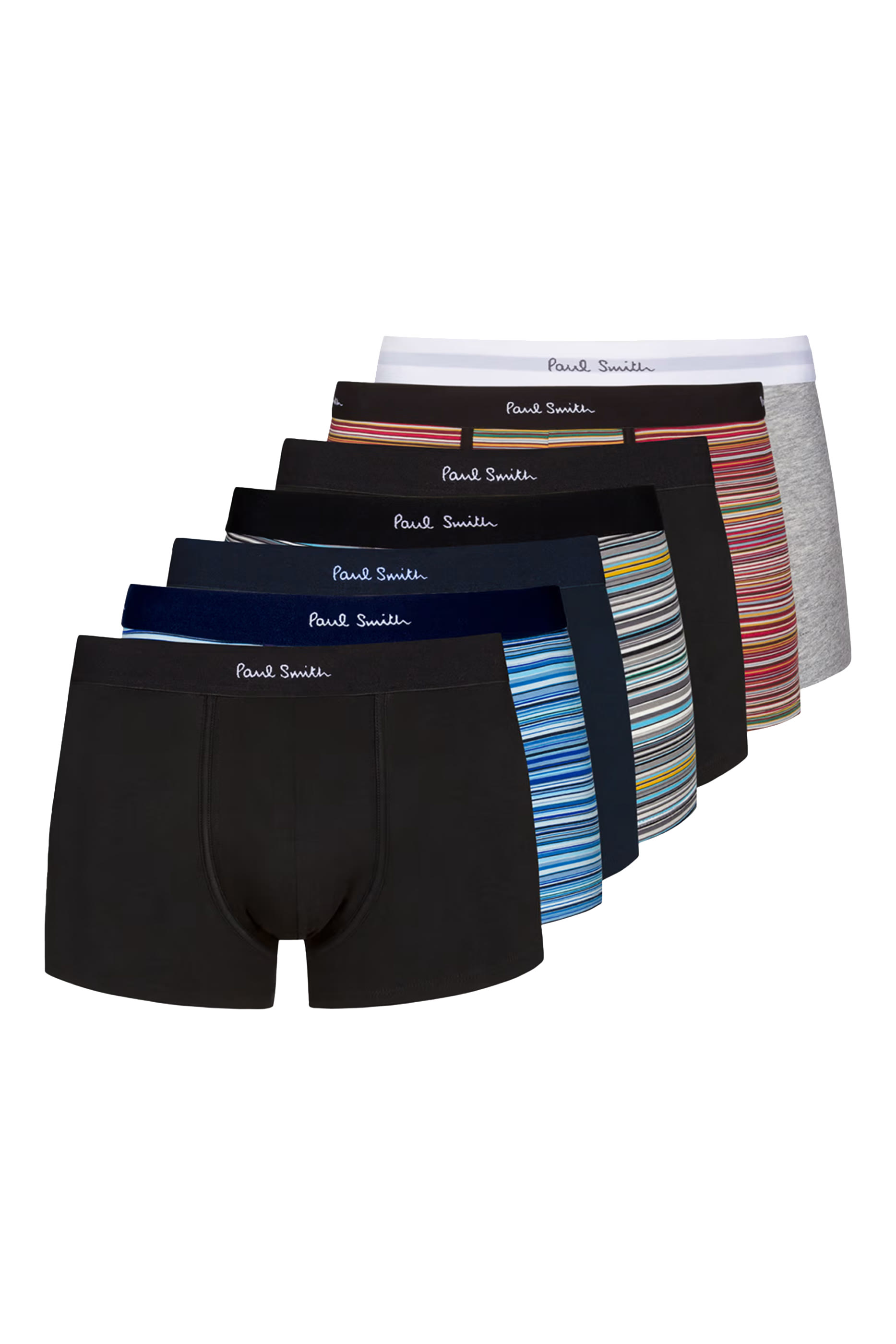 7-Pack Signature Stripes Organic Cotton Mixed Boxer Briefs