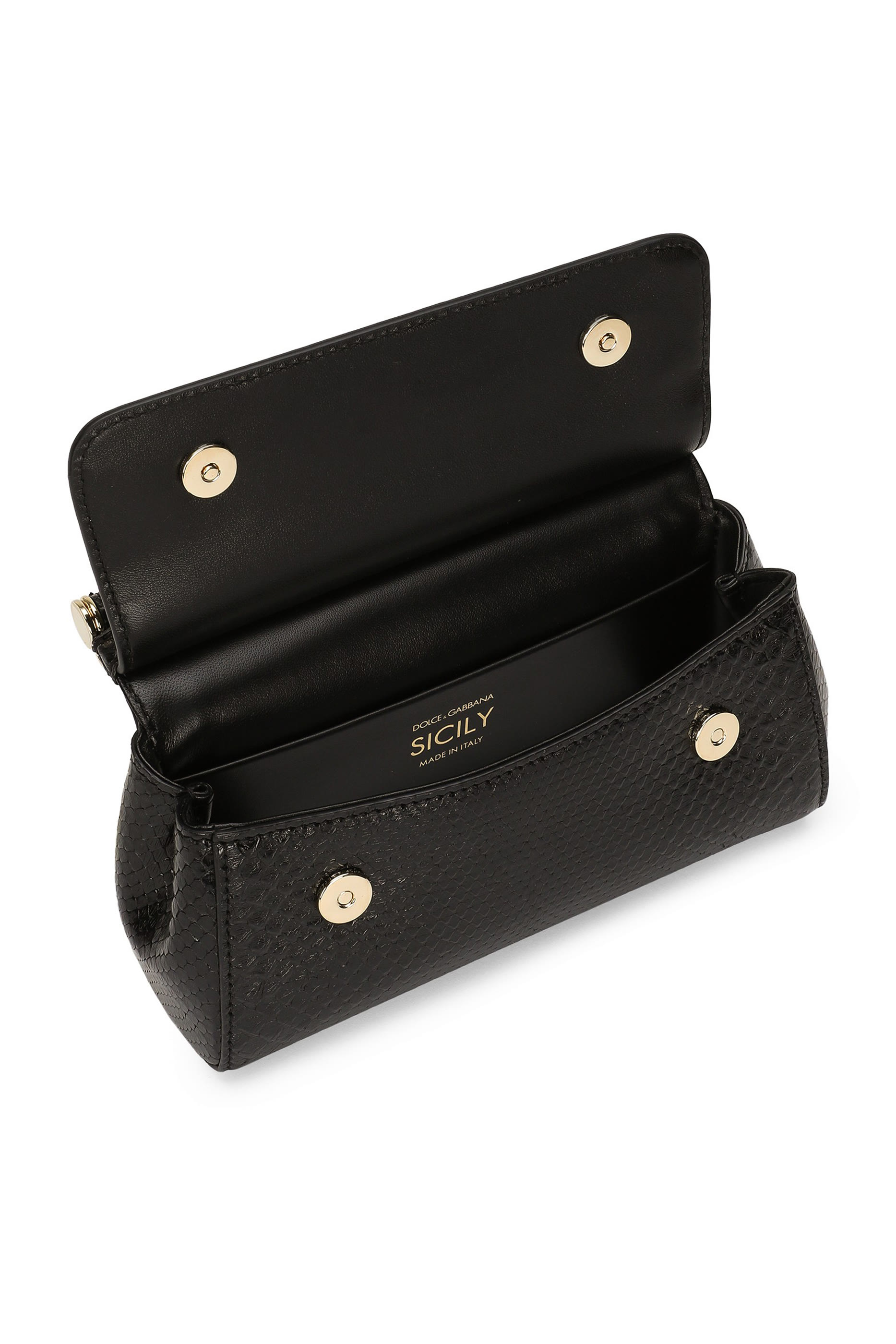 Small Python Skin Sicily Handbag