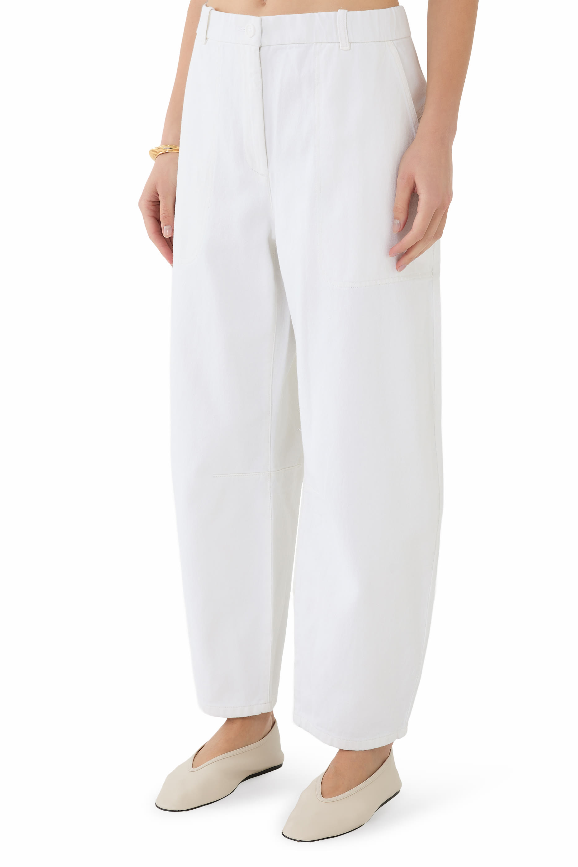 Garment-Dyed Utility Cotton Arch Pants