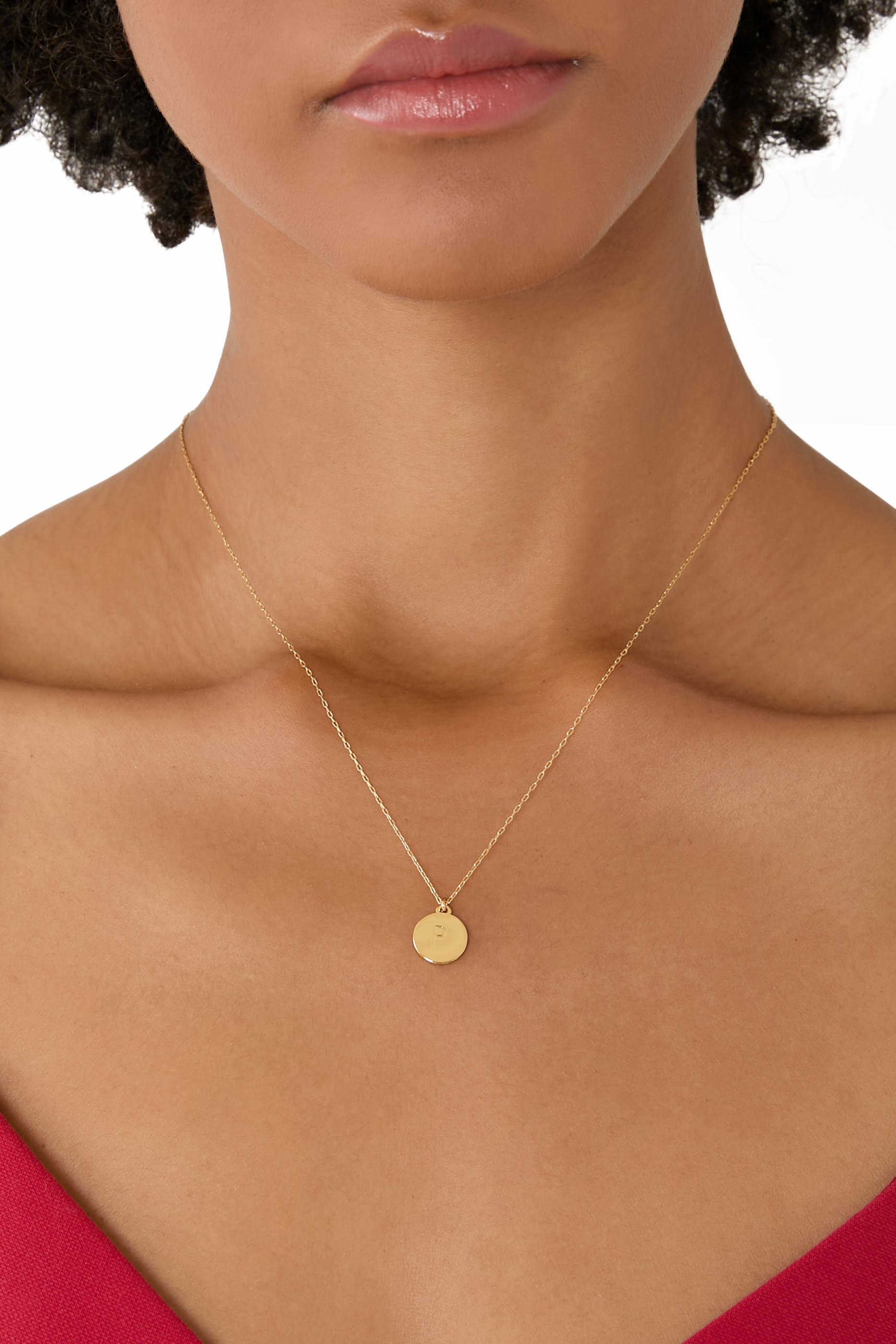 Initial &lsquo;P&rsquo; Mini Pendant