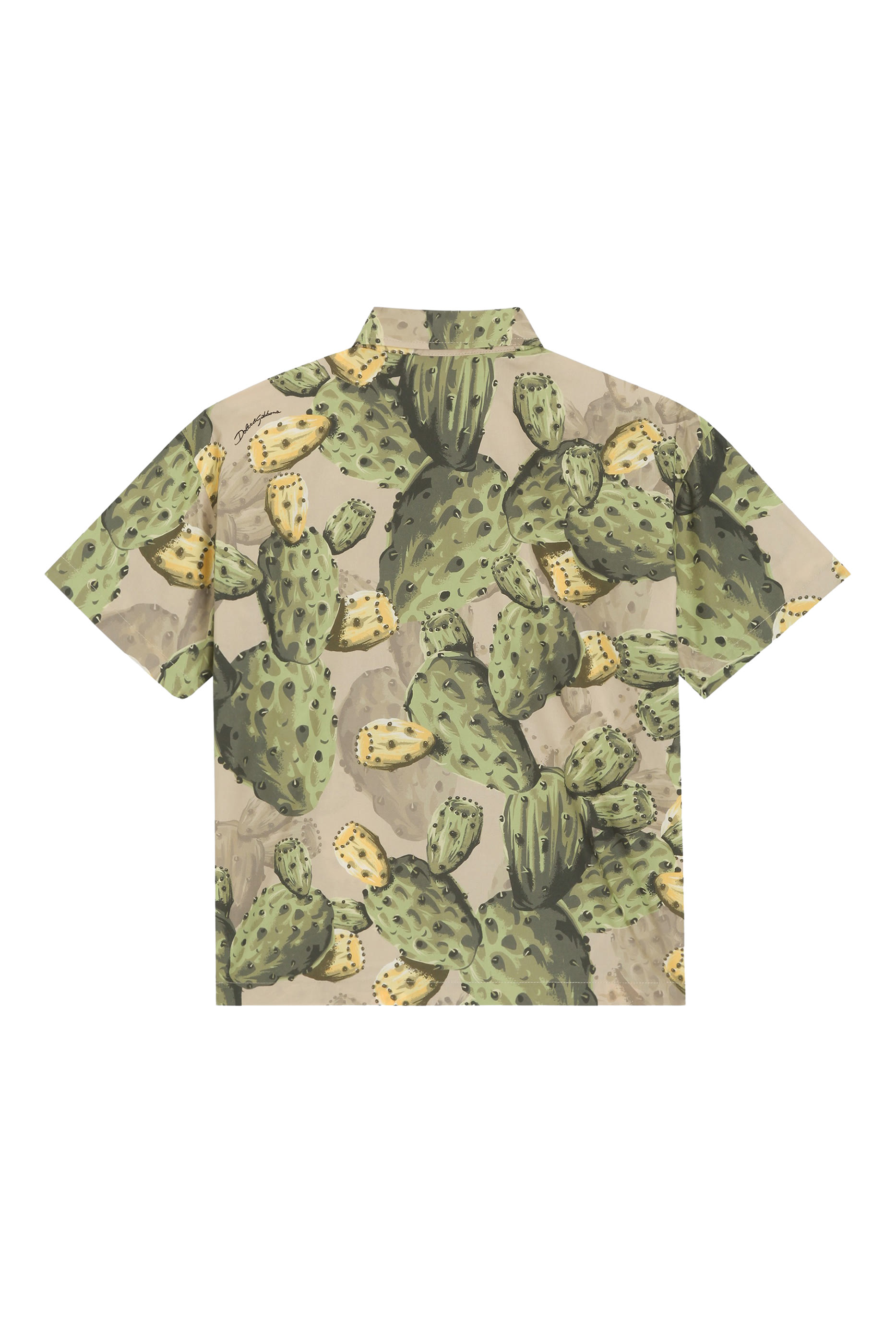 Kids Cactus-Print Poplin Shirt