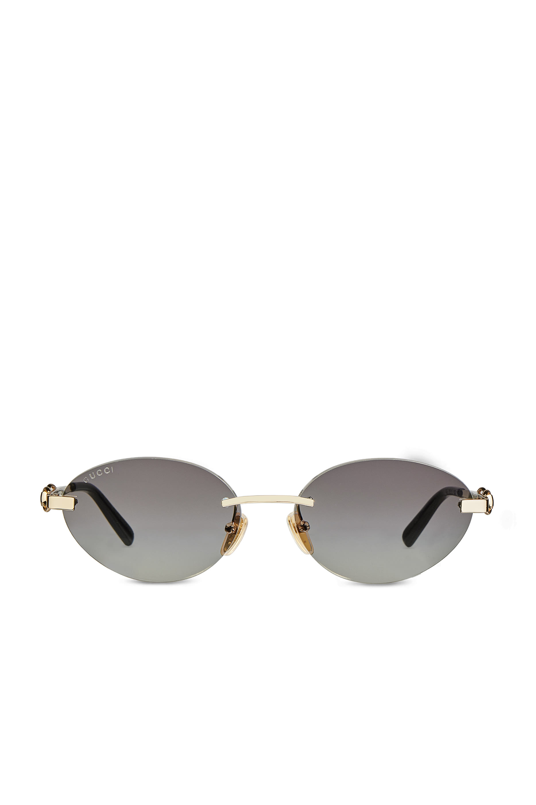  Frameless Oval Sunglasses 