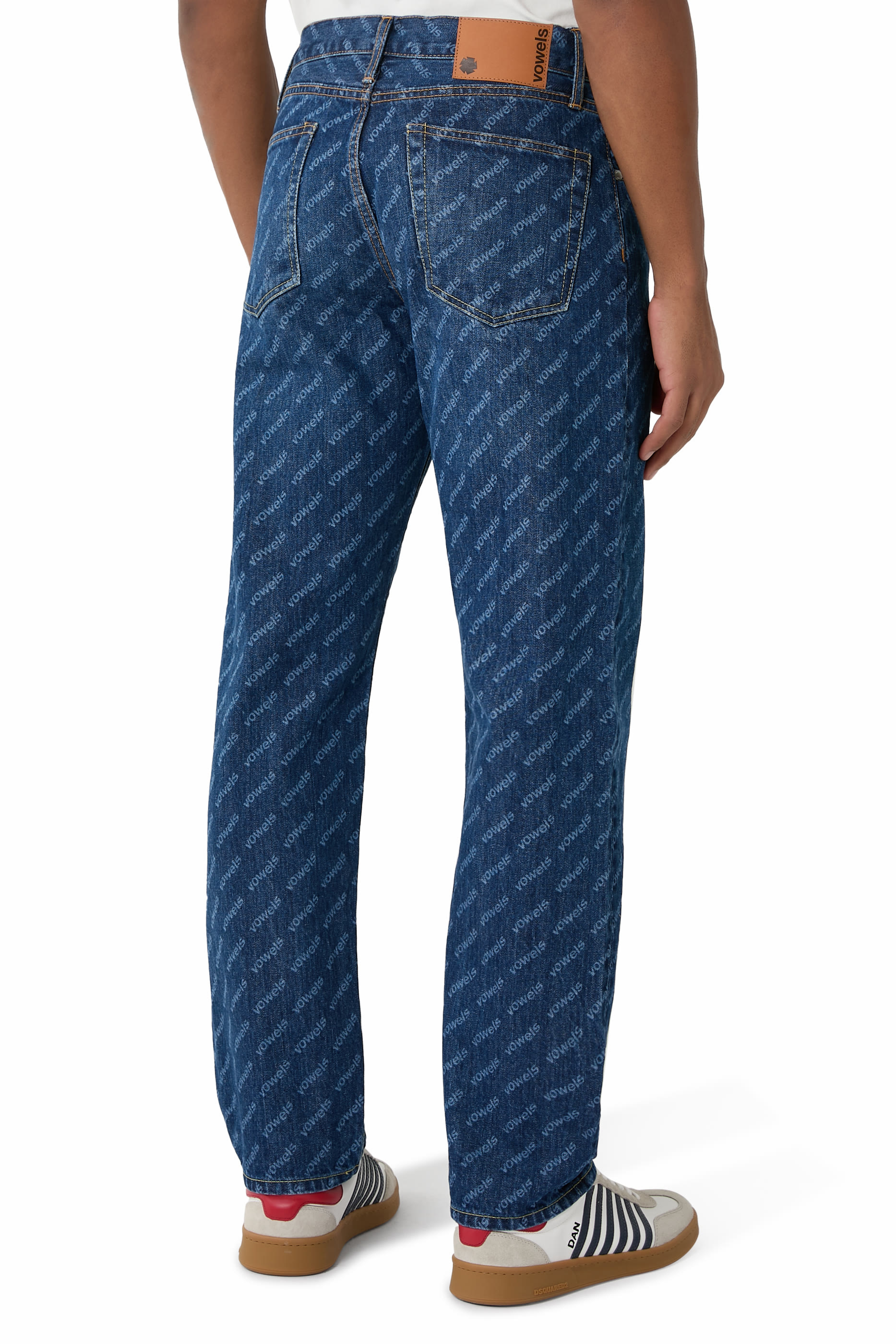 All-Over Logo Denim Pants