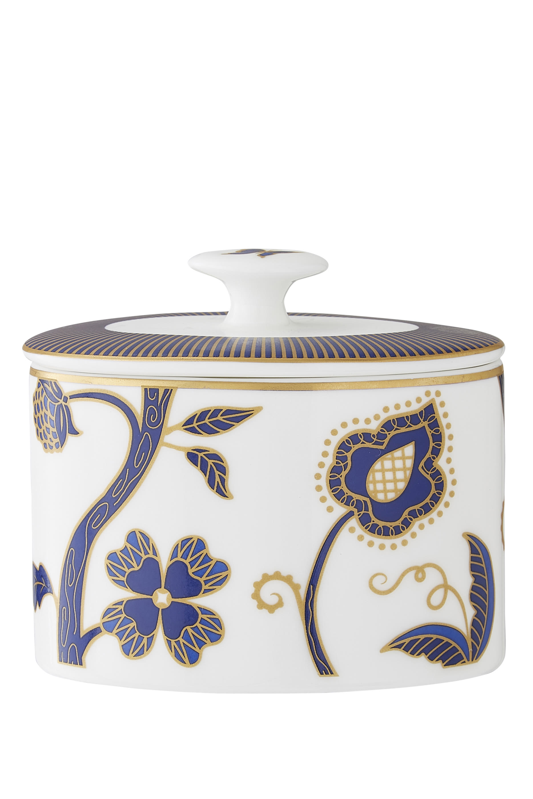 Makira Oval Sugar Pot with Lid 