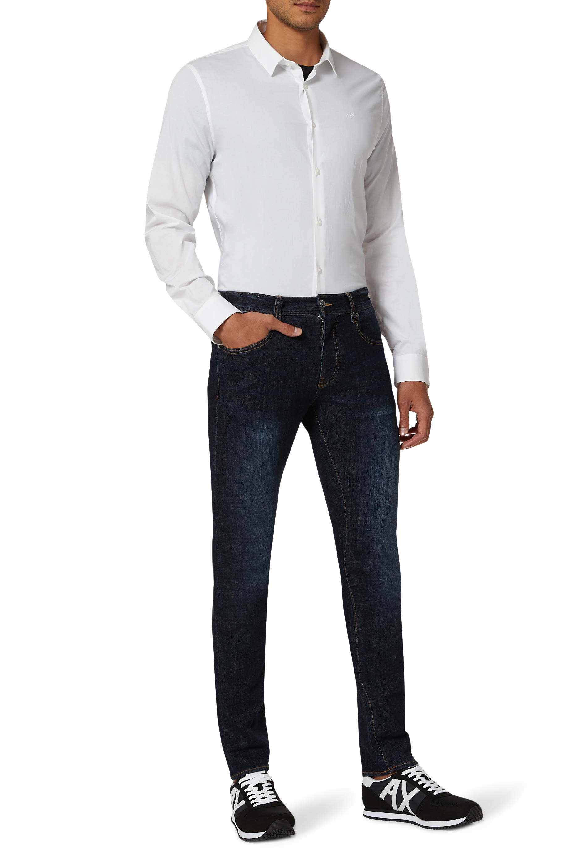 Slim Stretch Cotton Poplin Shirt