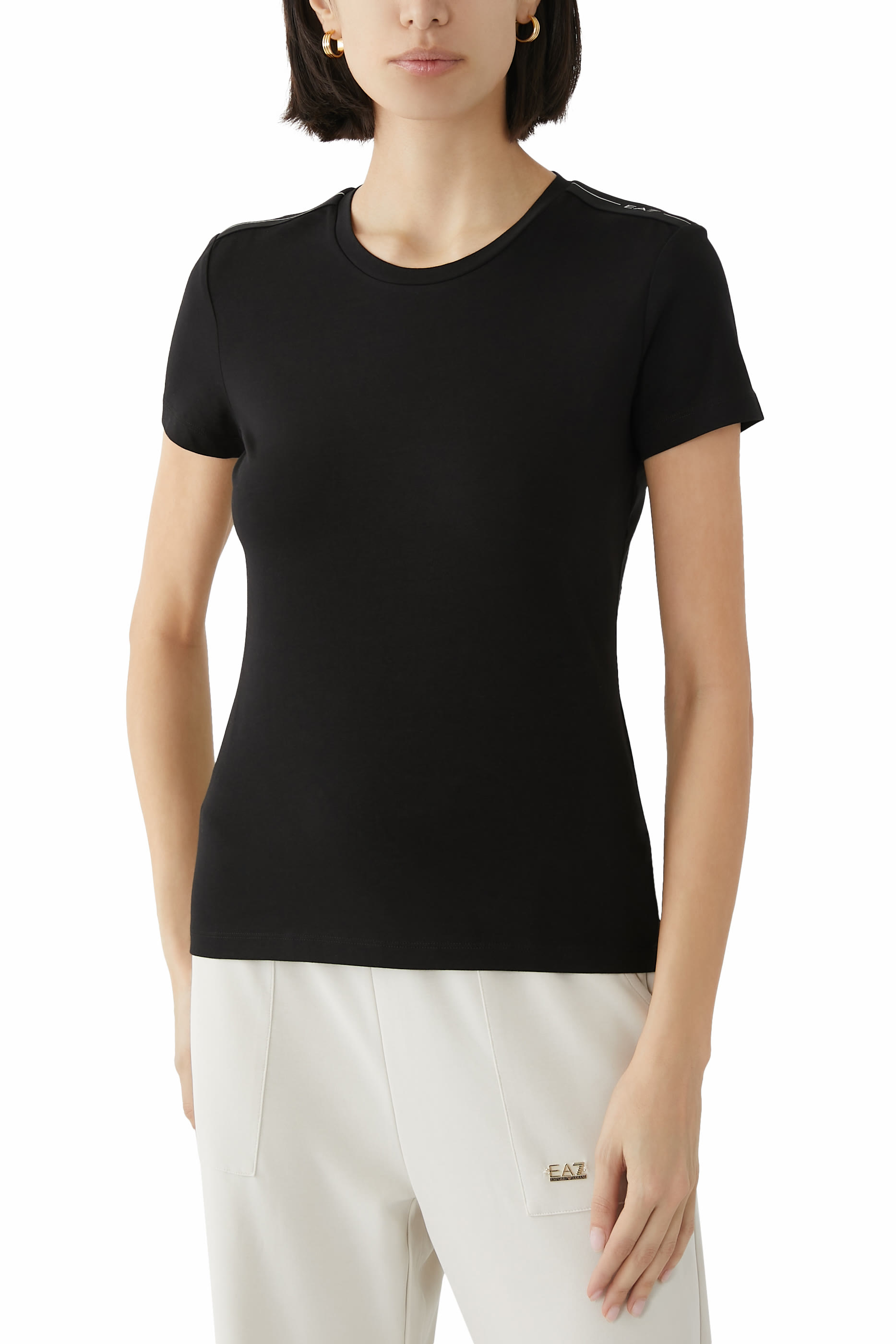 Logo Series Stretch Cotton Jersey T-Shirt 