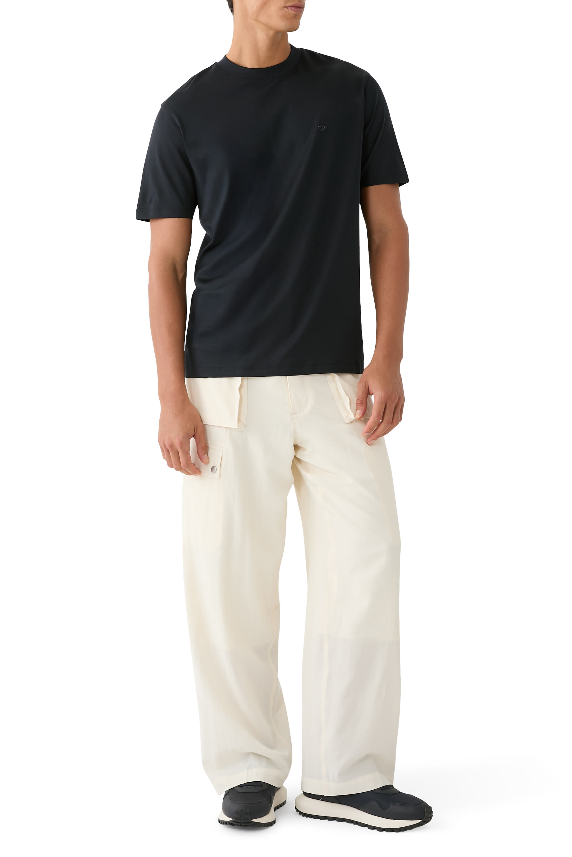 ASV Recycled Nylon Sneakers with Regenerated Saffiano Details