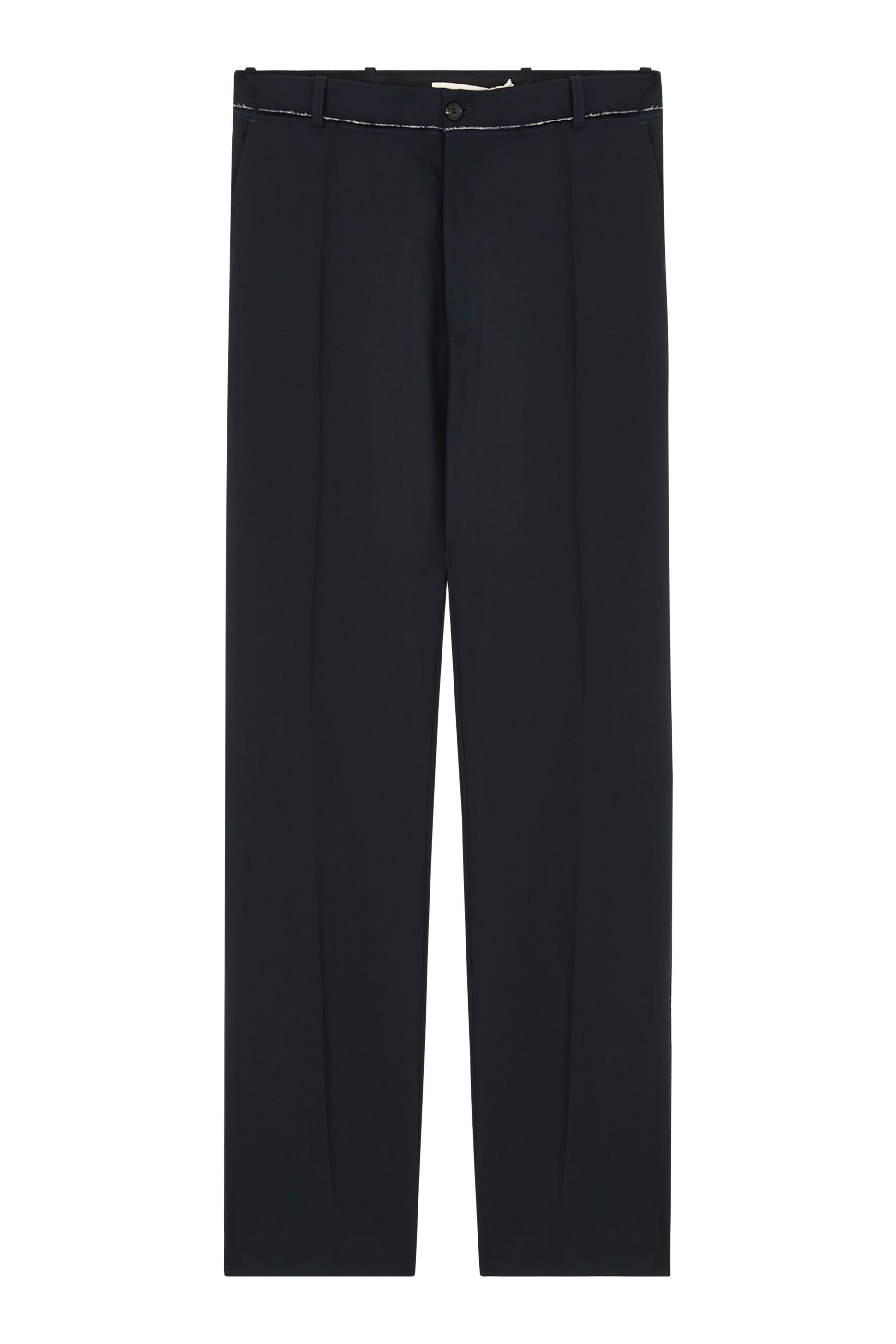 Tropical Wool Cropped Pants