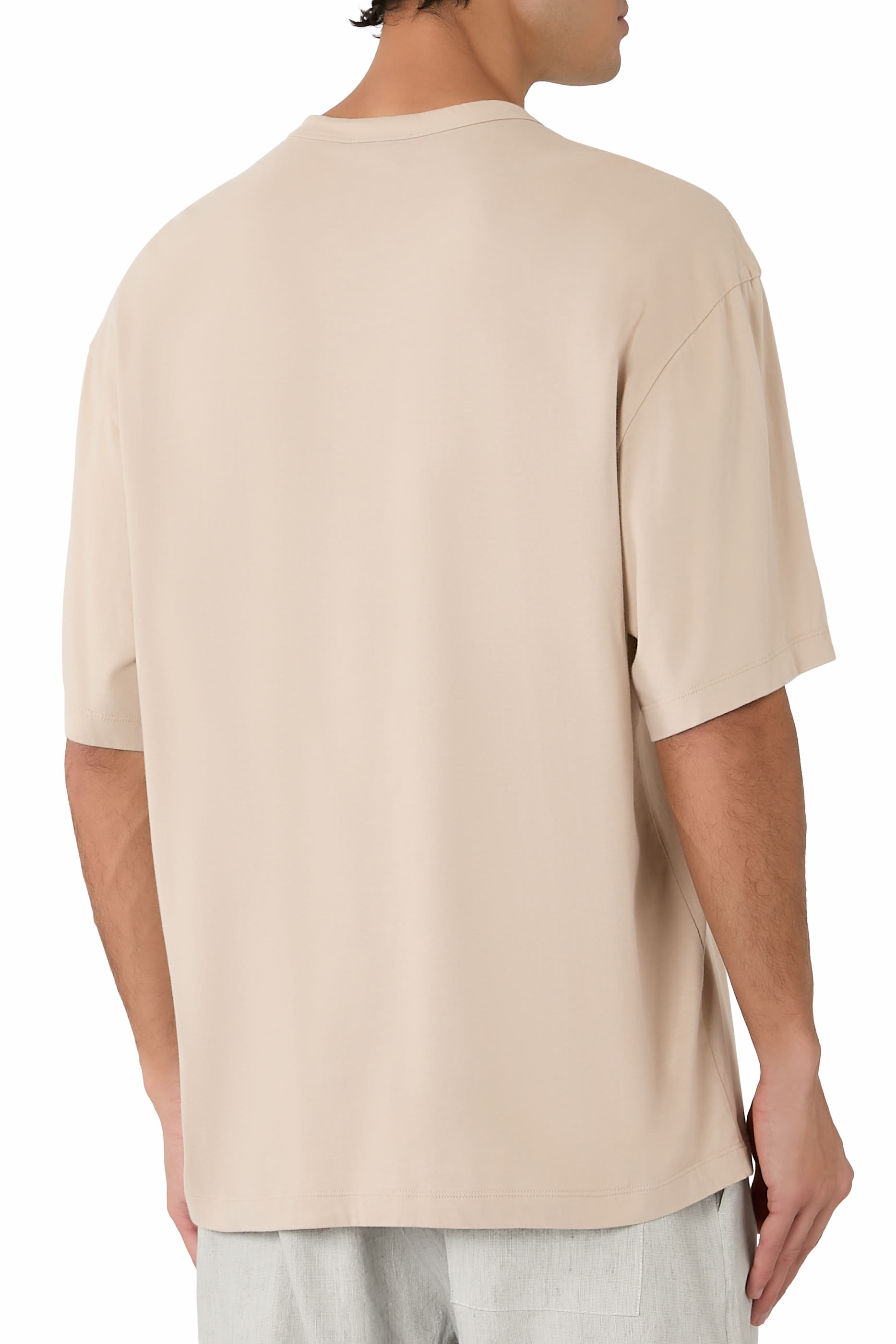 Heavy Luxe Jersey Oversized Crew T-Shirt