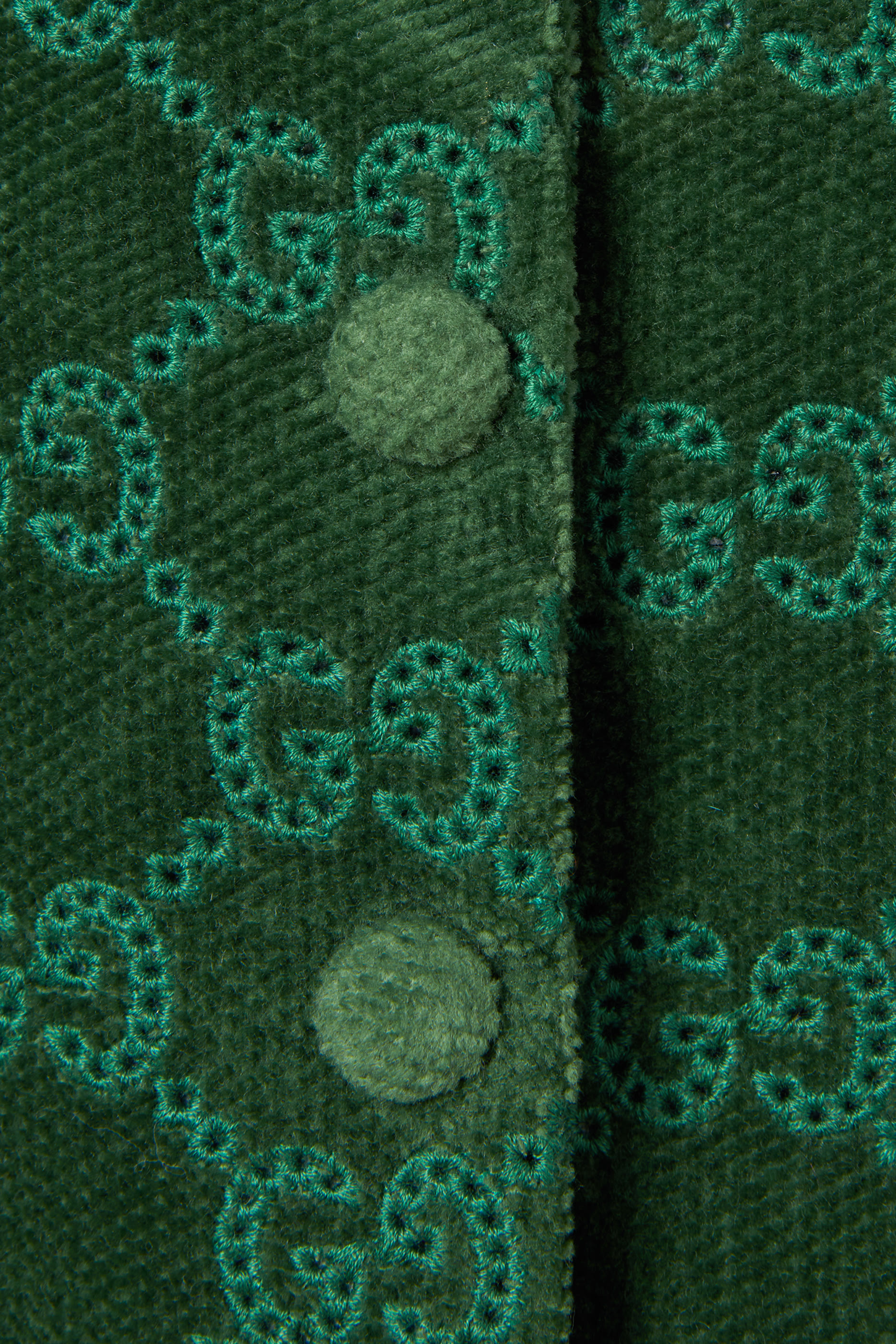 Kids GG Cotton Velvet Coat