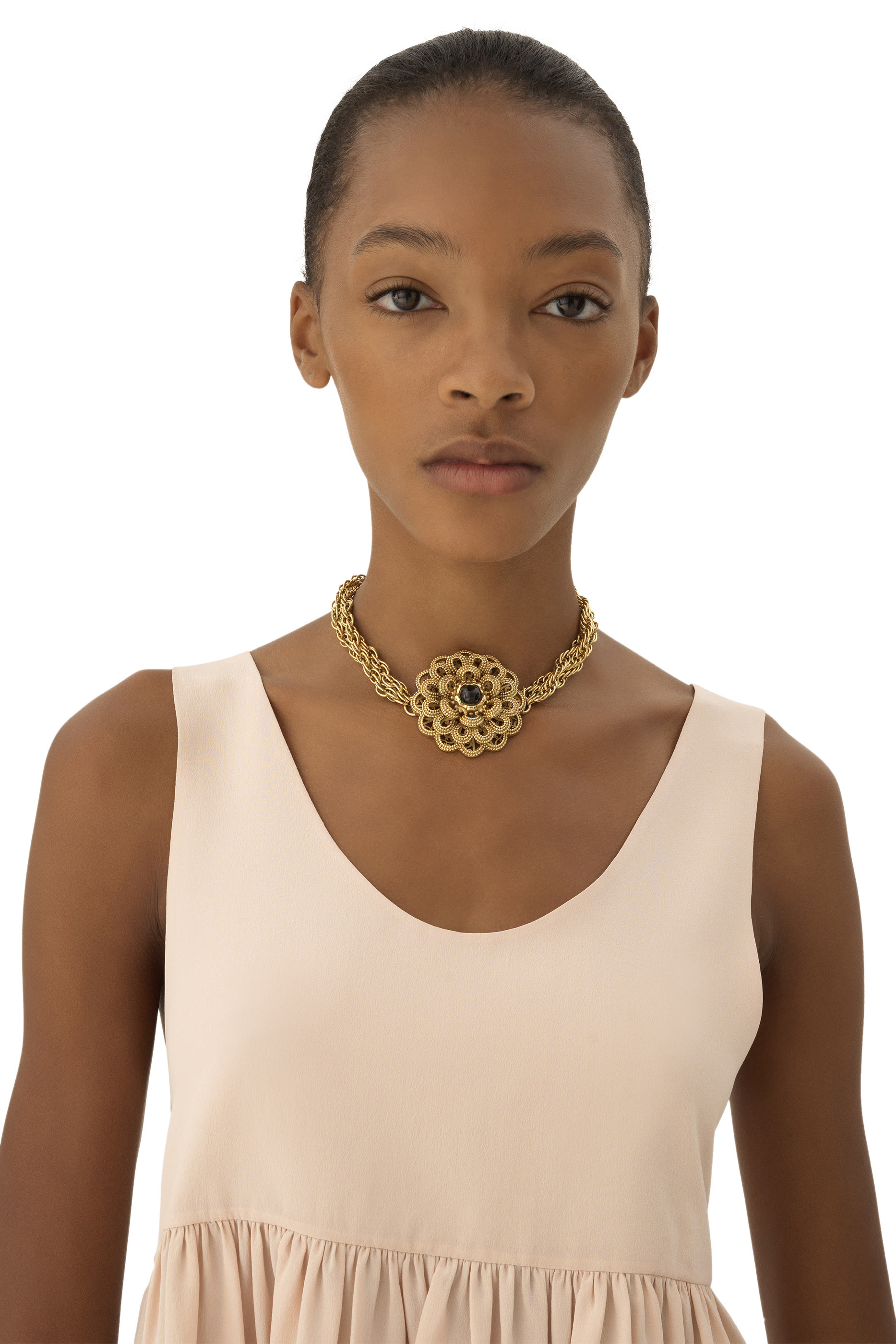 Gathered Sleeveless Top