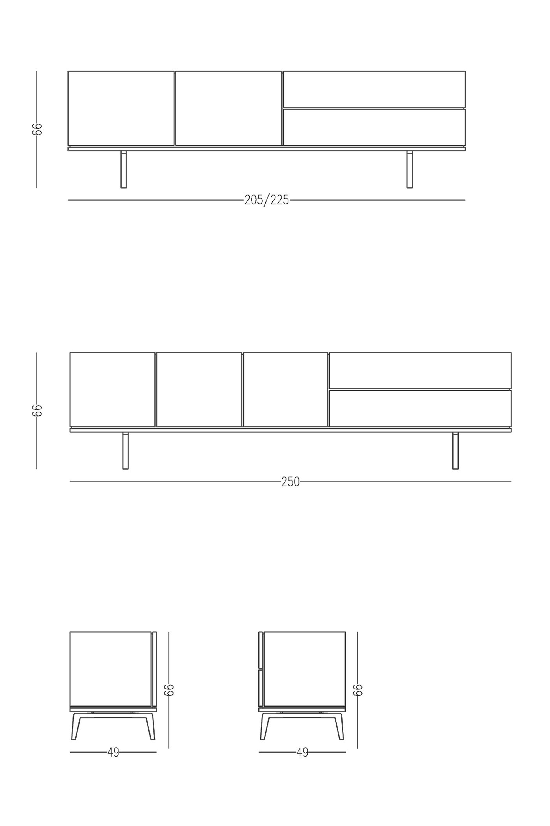 Twist Cabinet Console