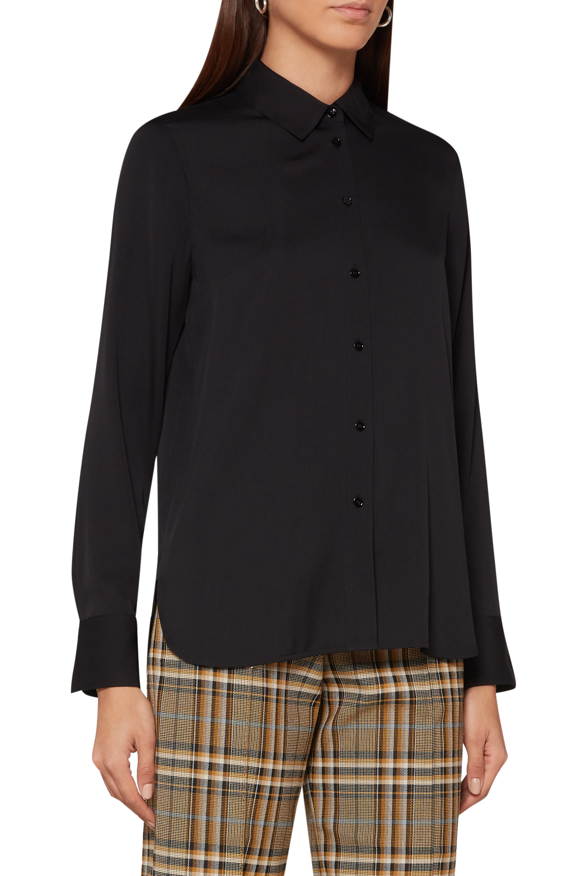 Slim-Fit Silk Blouse