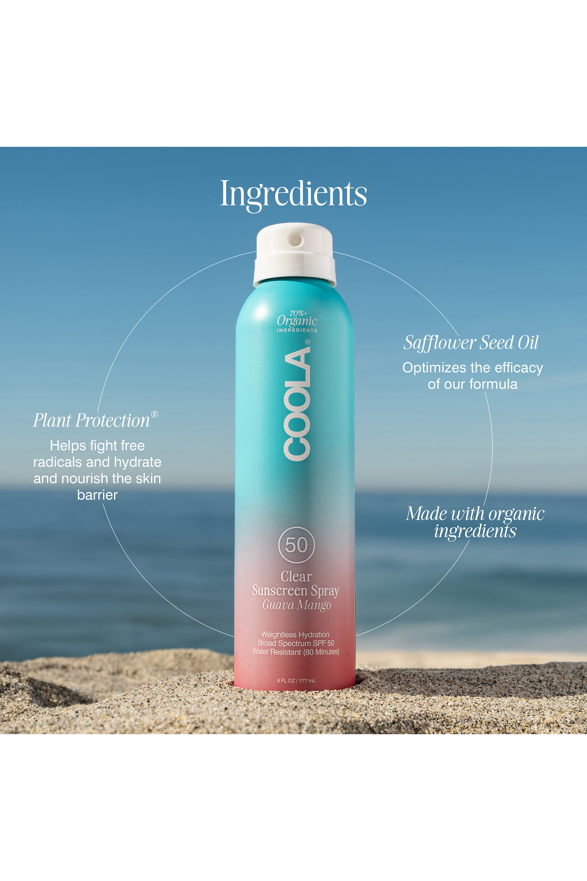 Coola Sport Spry Guava Mango SPF#50
