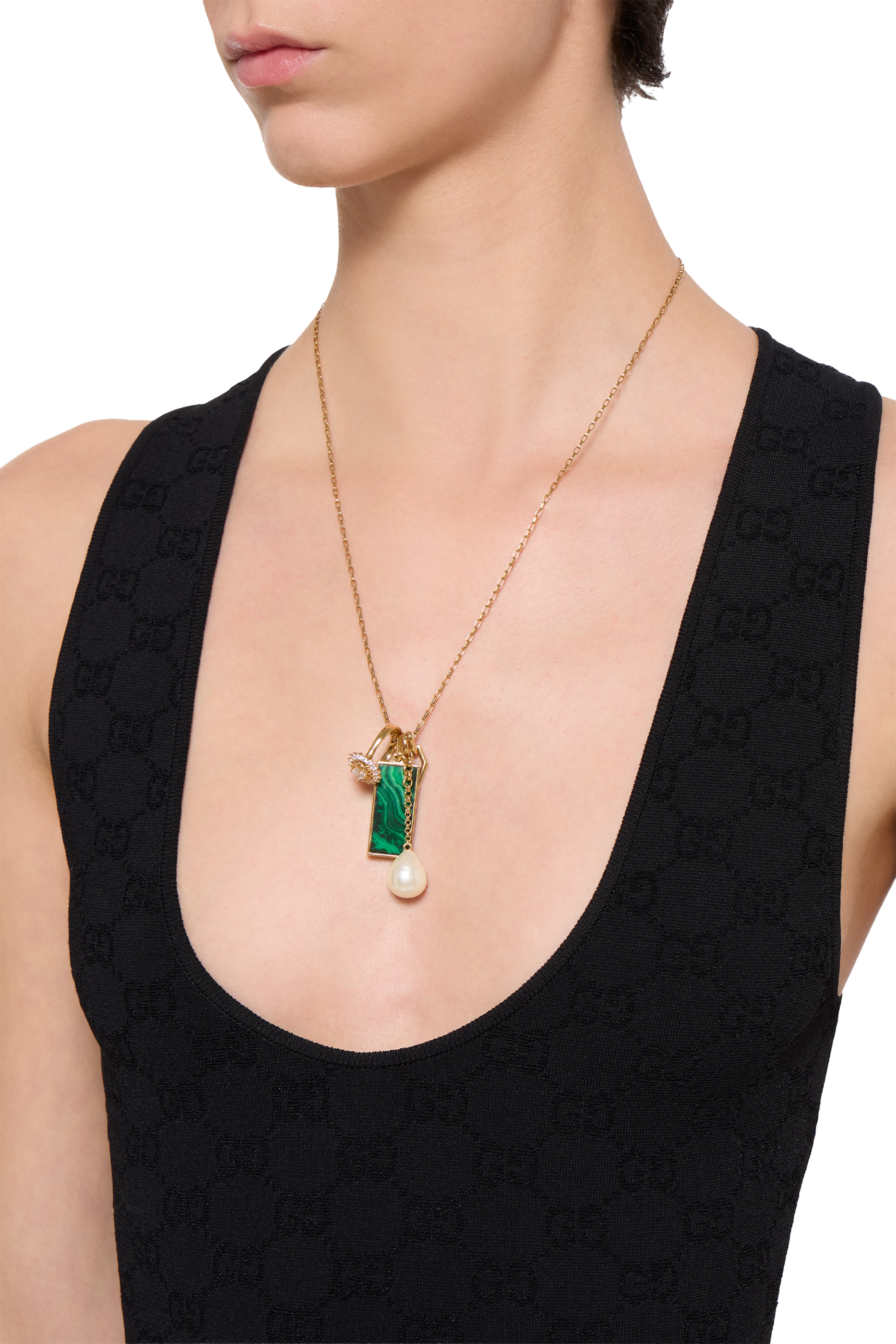  Elastic GG Jacquard Tank Top 