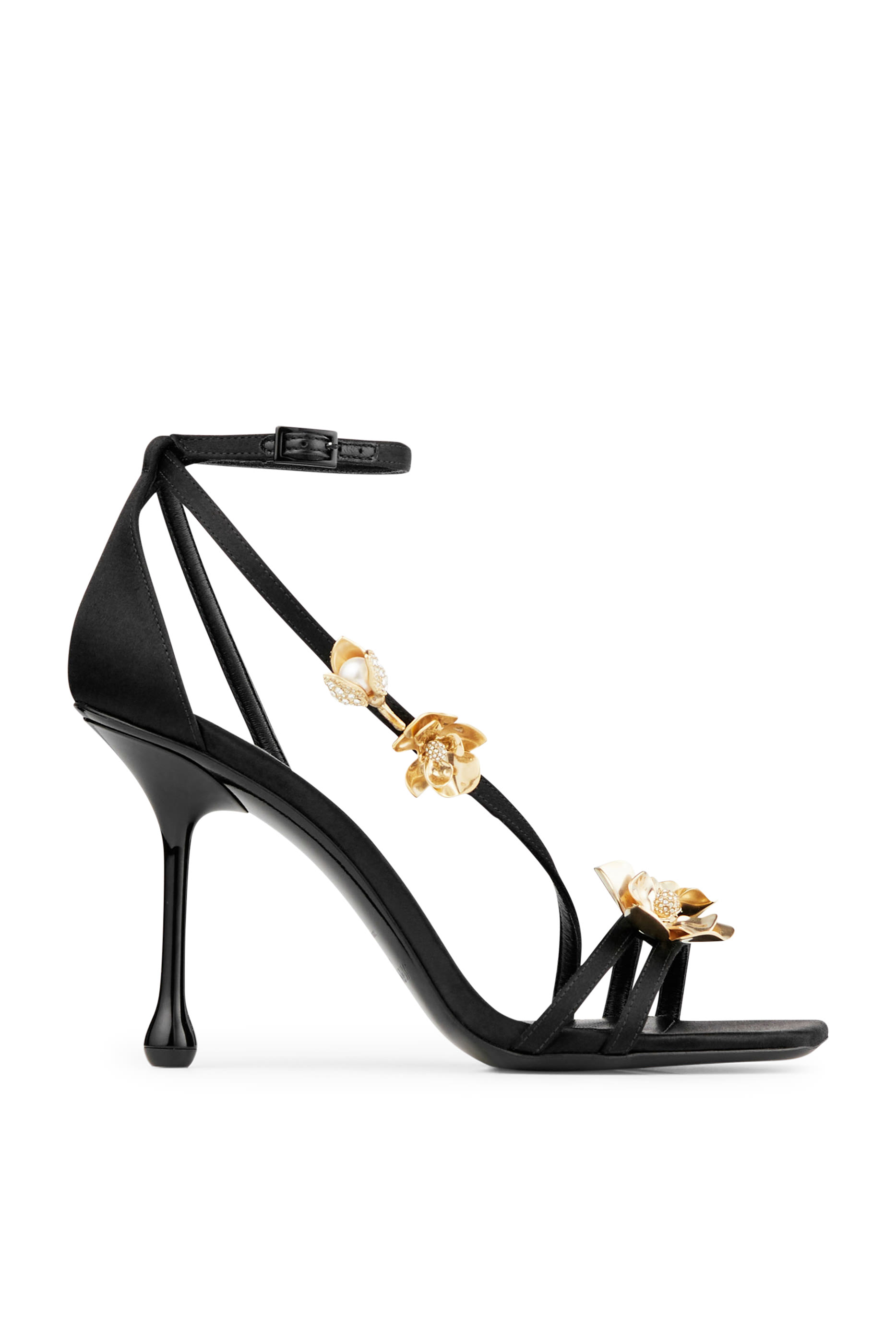 Zea 95 Floral Appliqu&eacute; Sandals