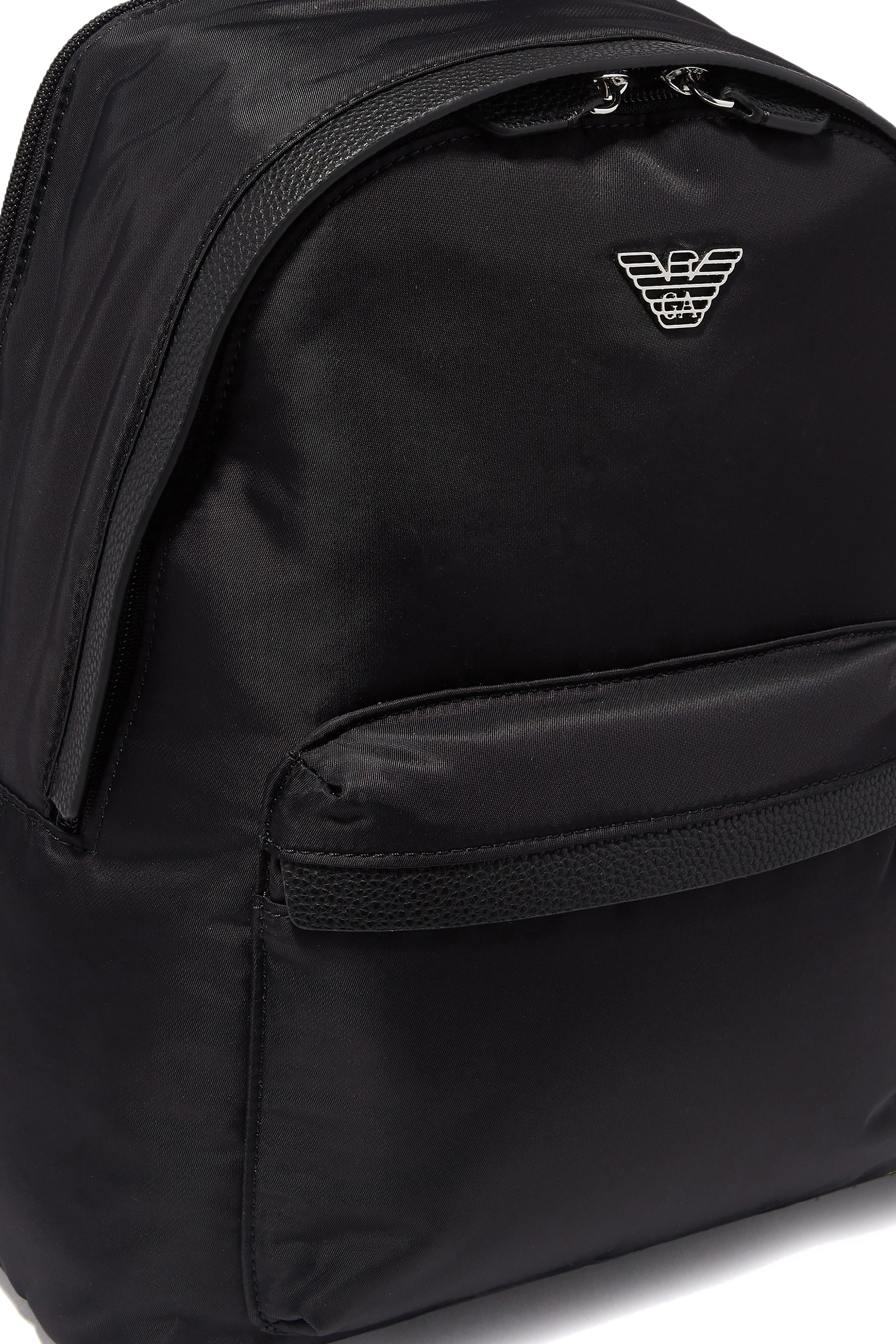 Nylon Logo-Plaque Backpack