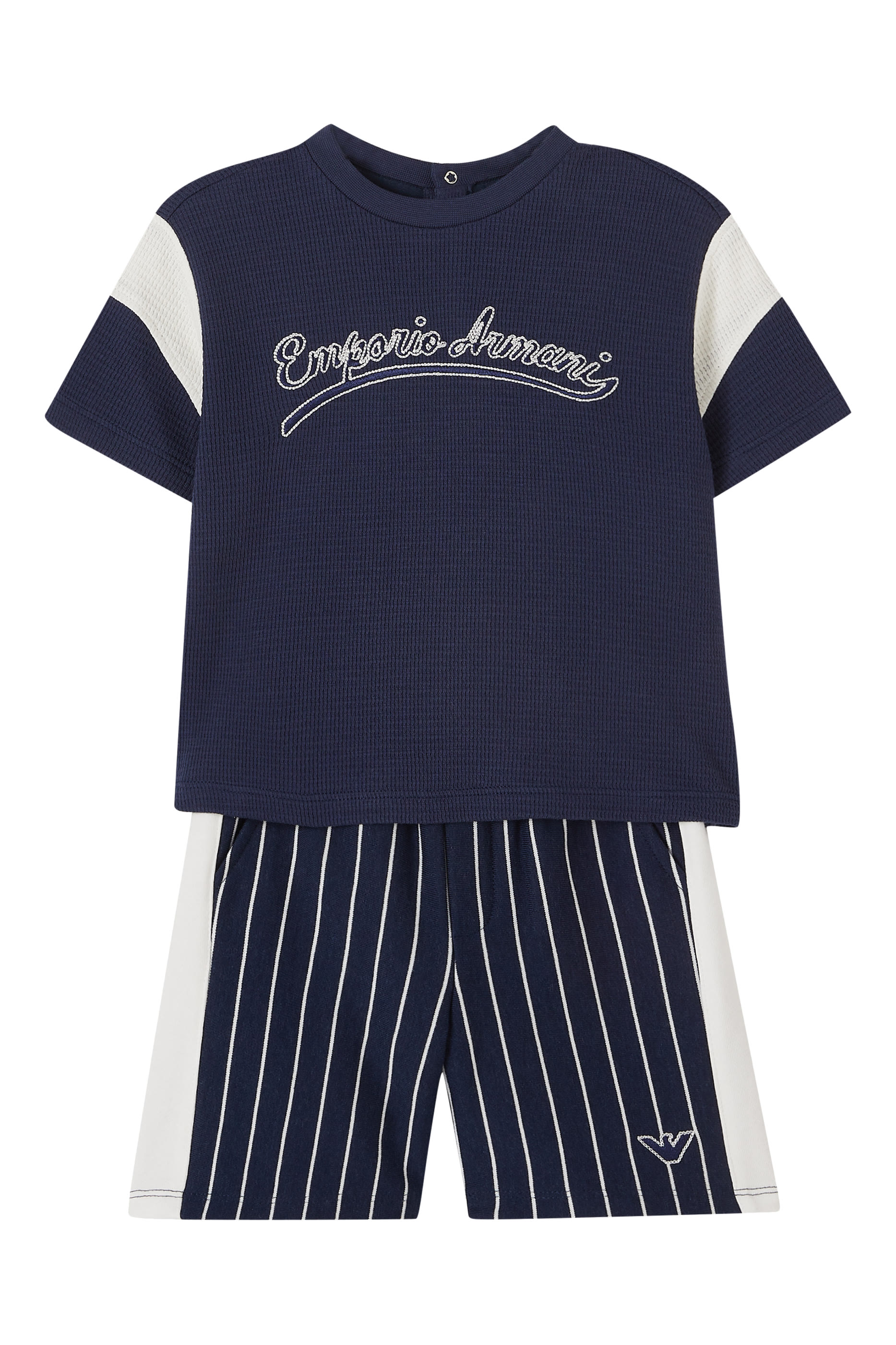 Kids Logo Striped Shorts