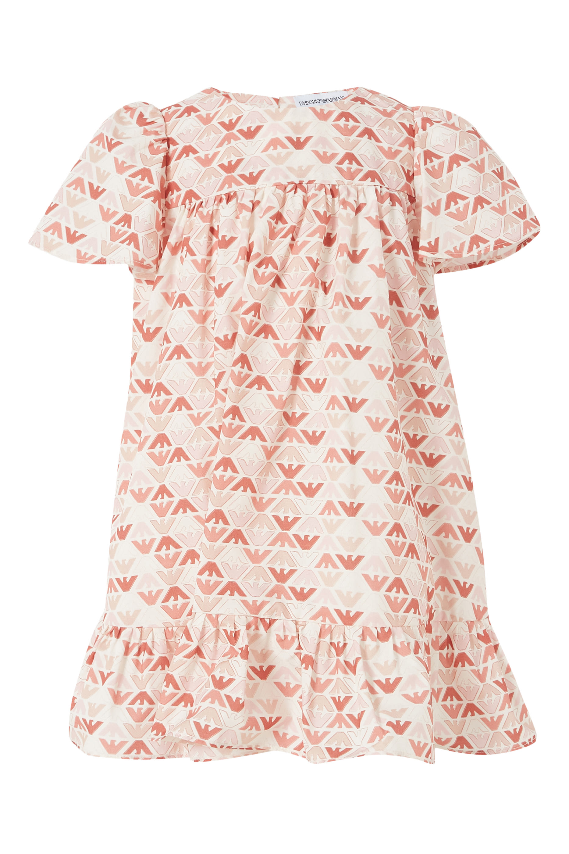 Kids Poplin With All-Over Print Dress