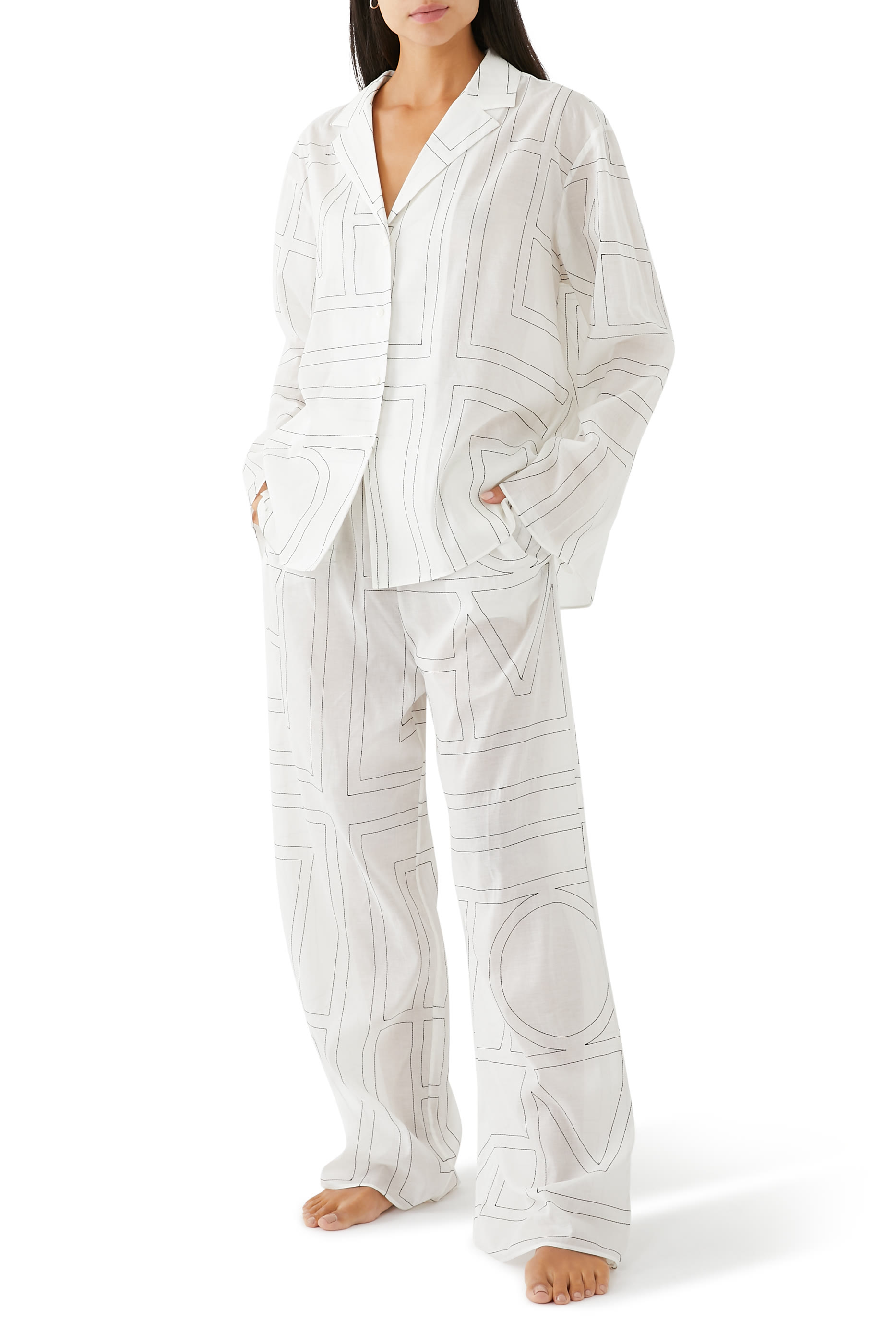 	Monogram Cotton PJ Bottom