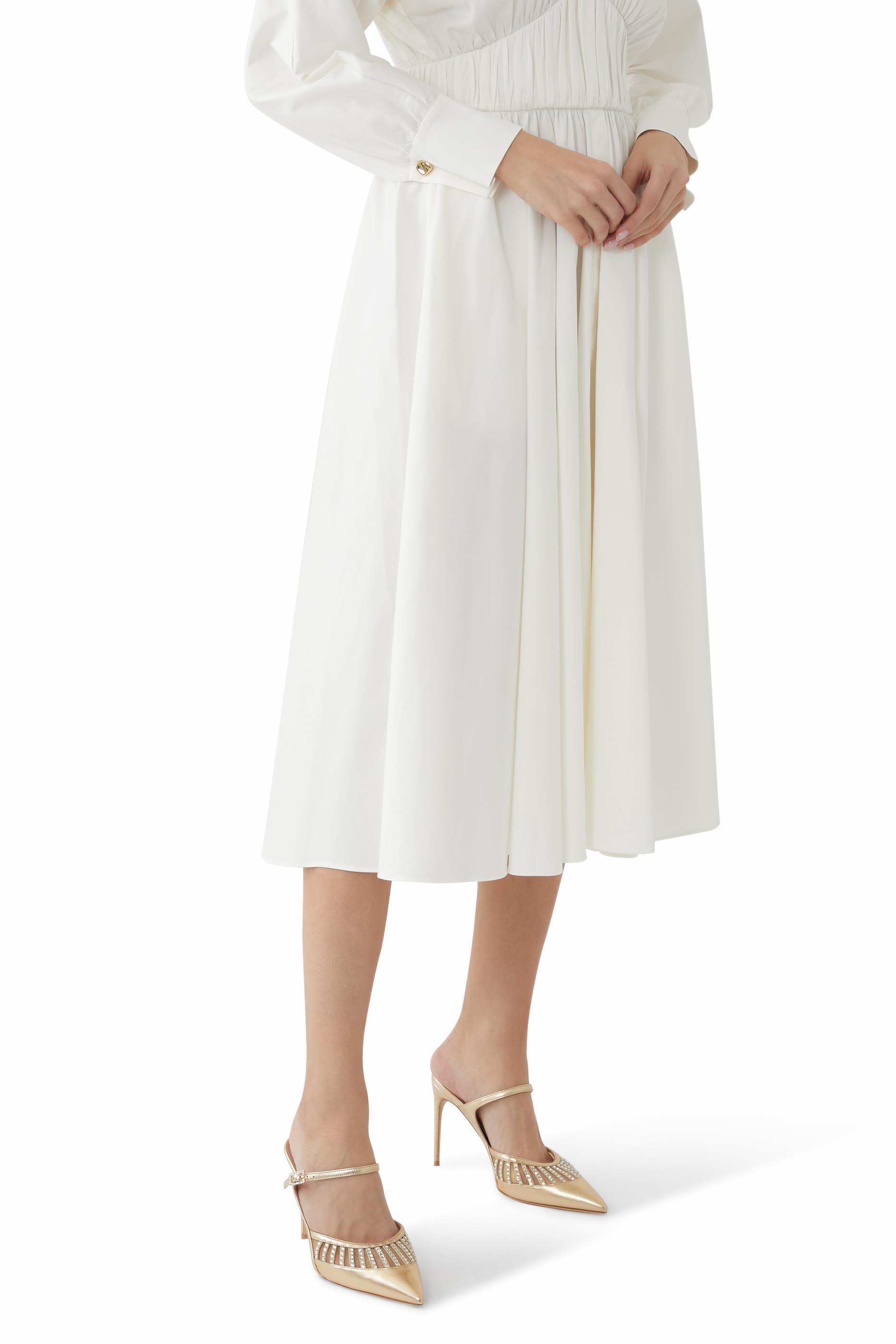 Bardot 90 Leather Heeled Mules