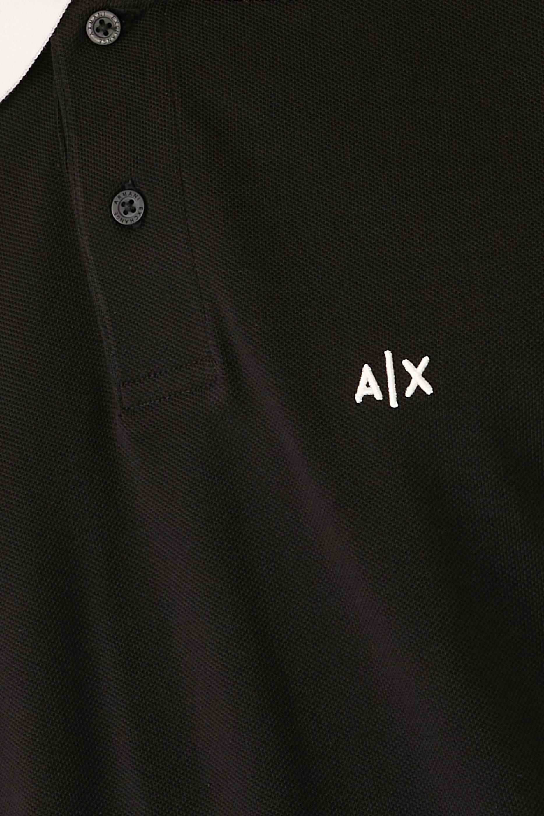 AX Logo Cotton Polo Shirt 