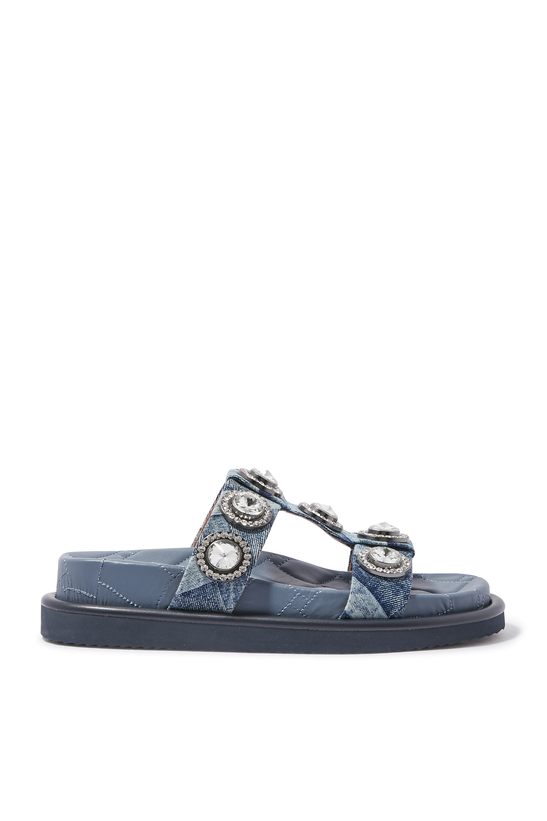 Orson Crystal Denim Sandals