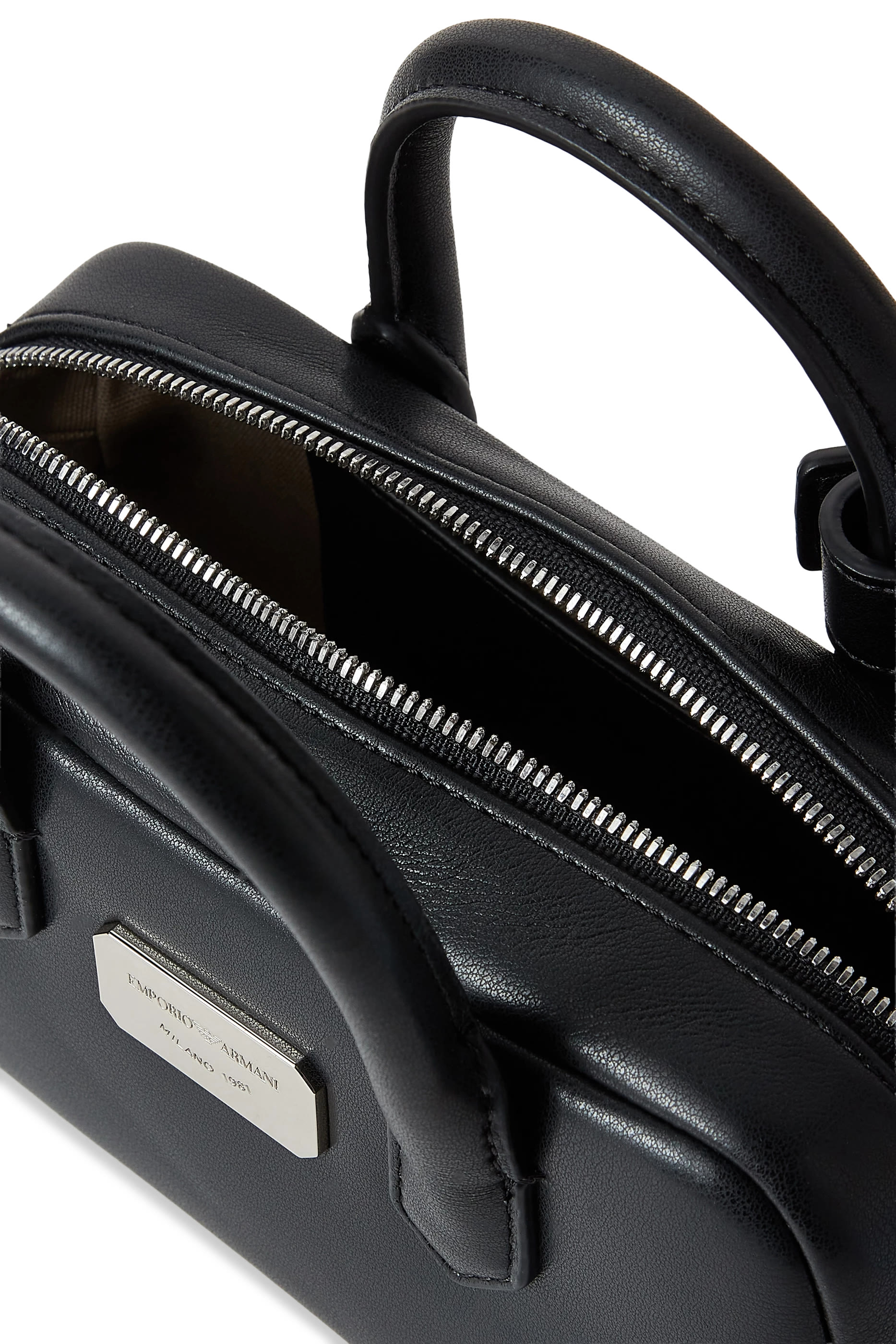 XS Logo Leather Tote Bag