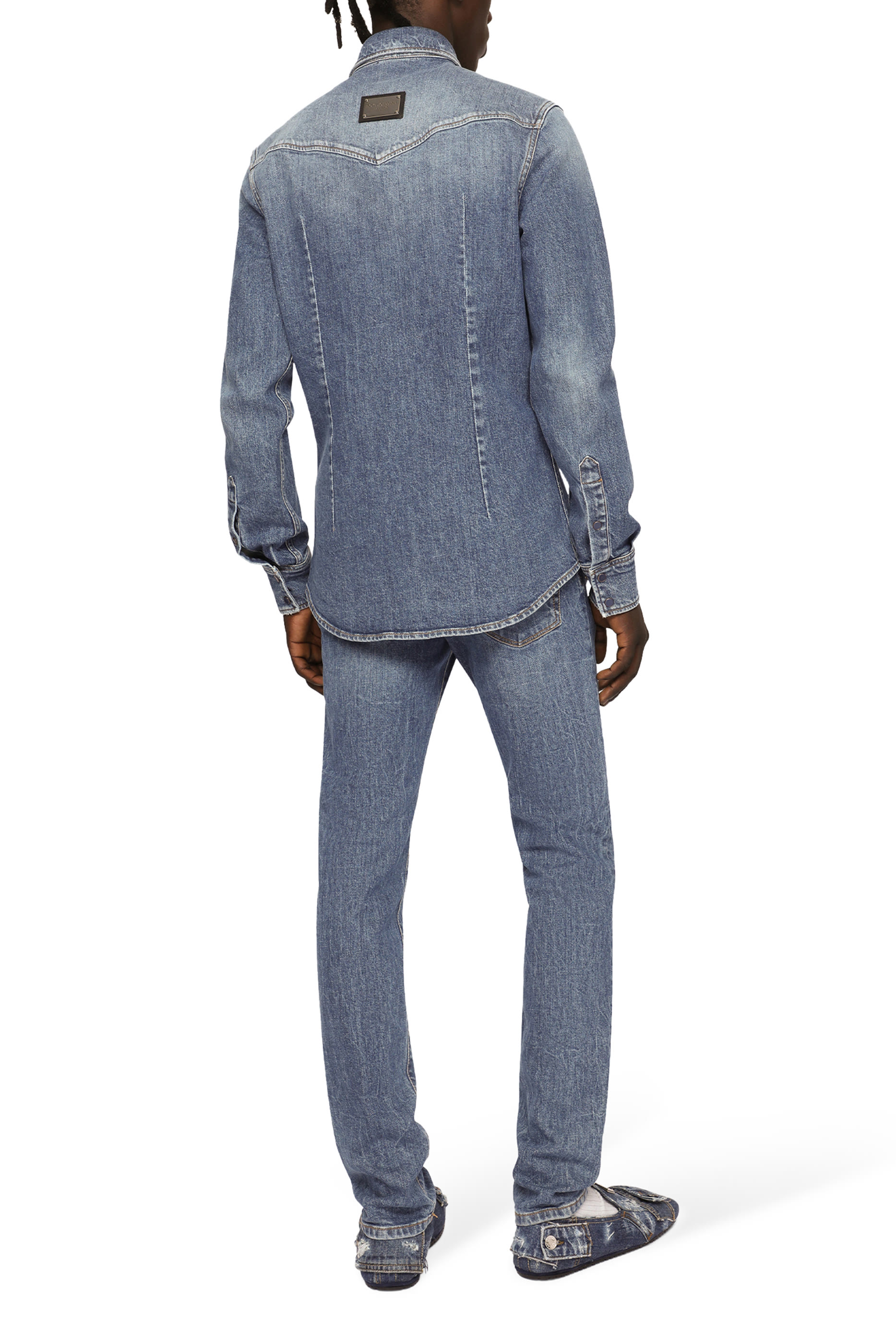 Light Wash Skinny Stretch Jeans