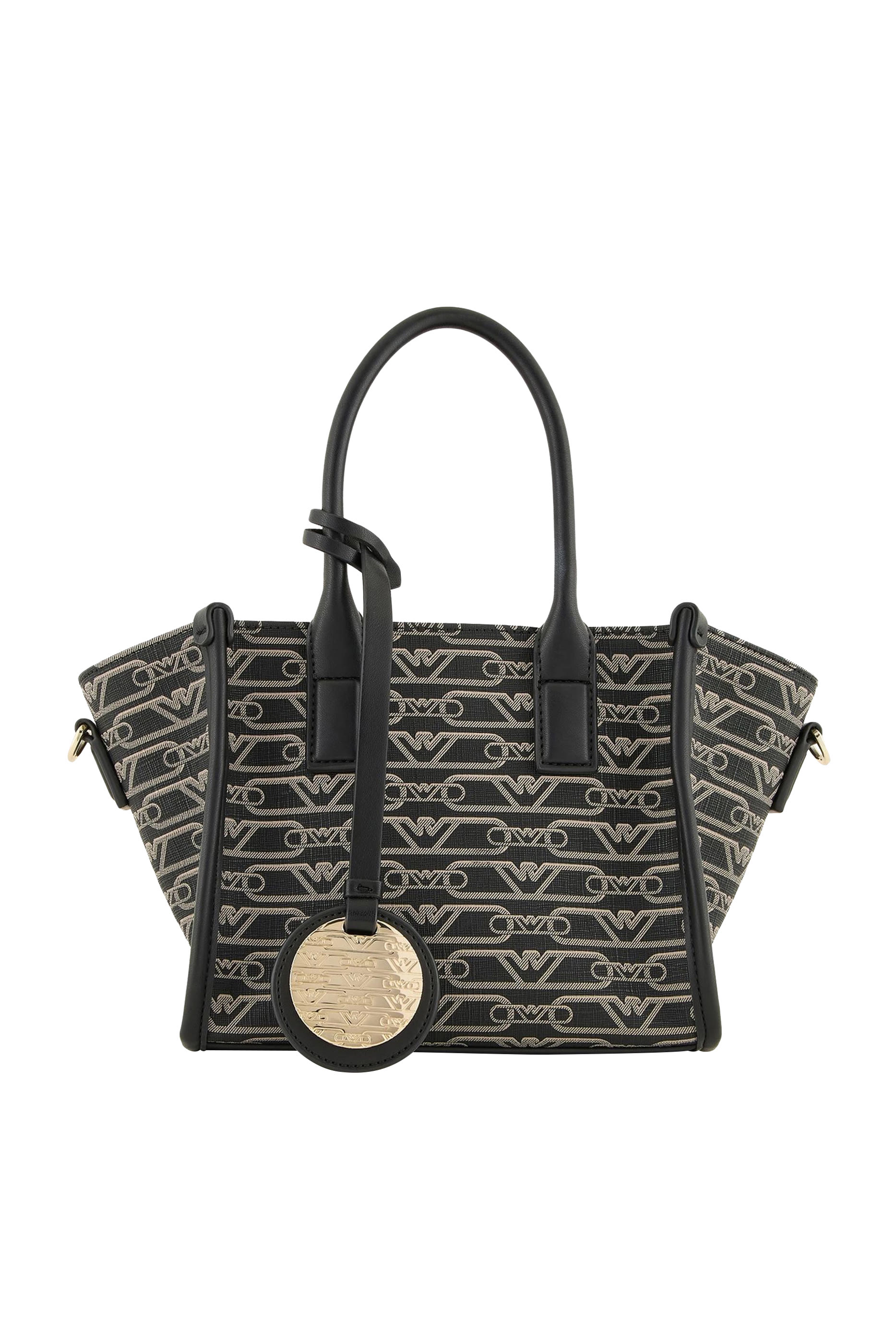 Small All-Over Monogram Print Shopper Bag