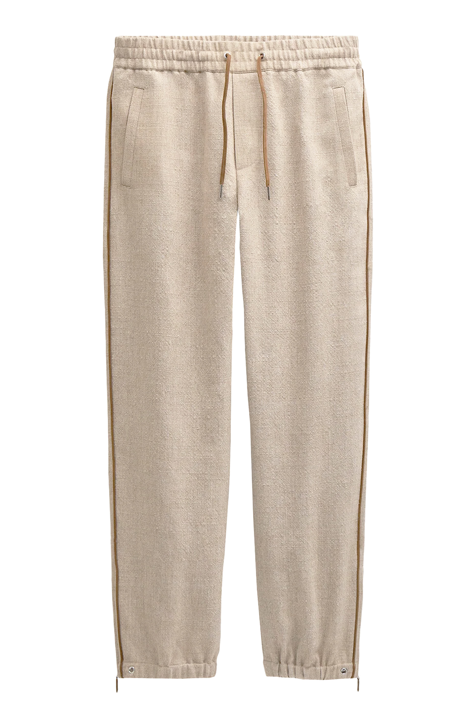  Slub Canvas Straight Pants