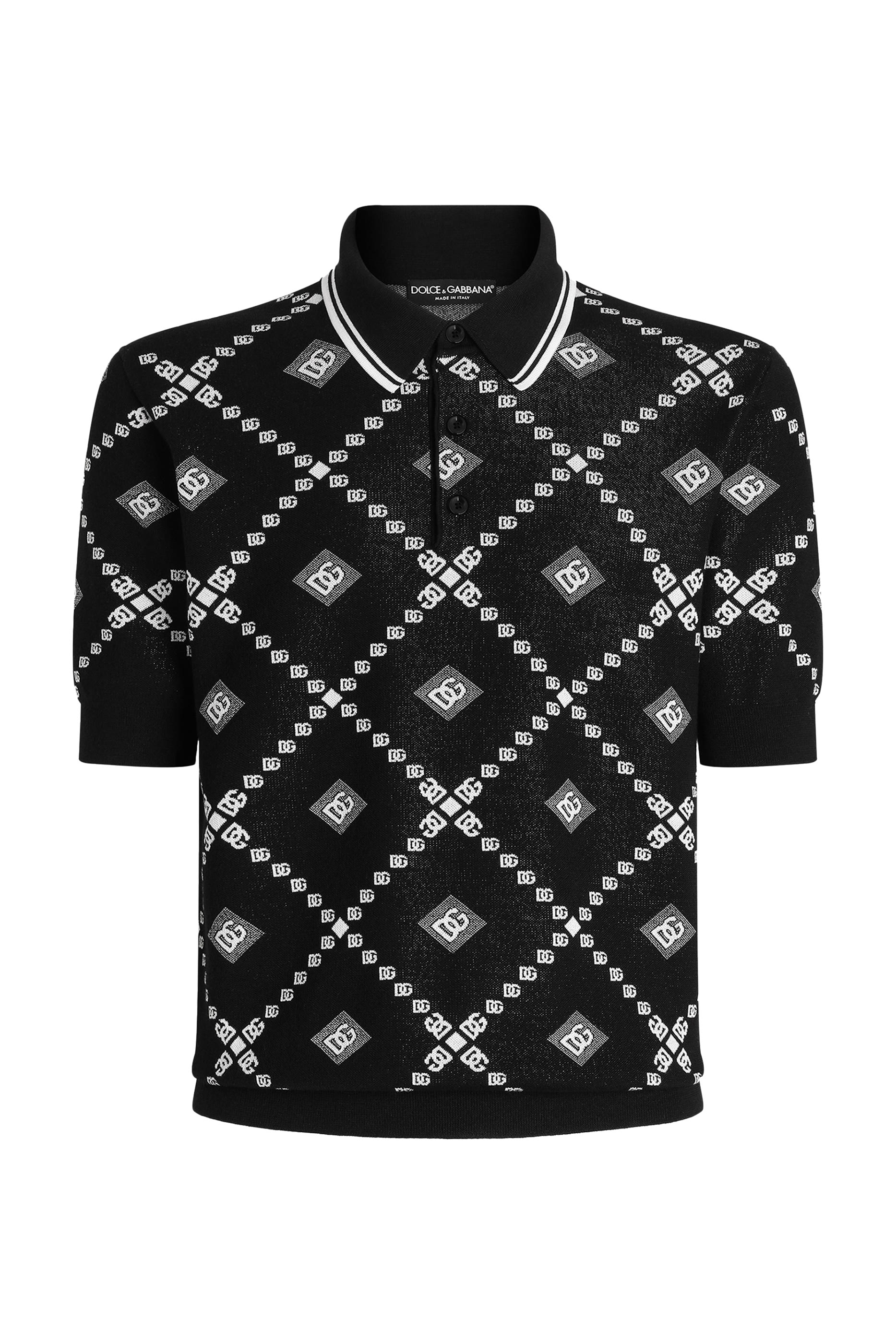 Jacquard Piqu&eacute; Polo Shirt