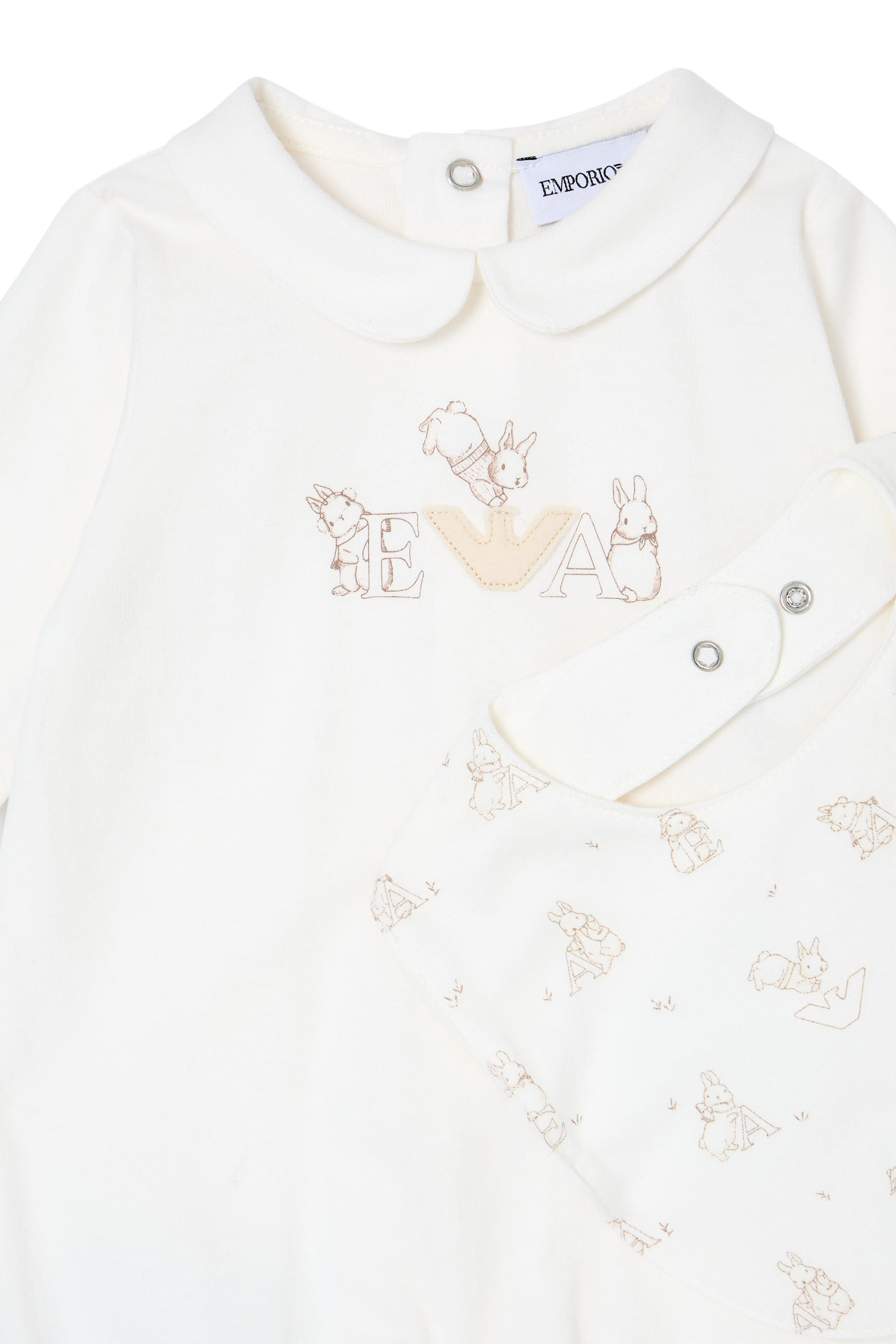 Kids  Funny Winter Onesie and Bib Set