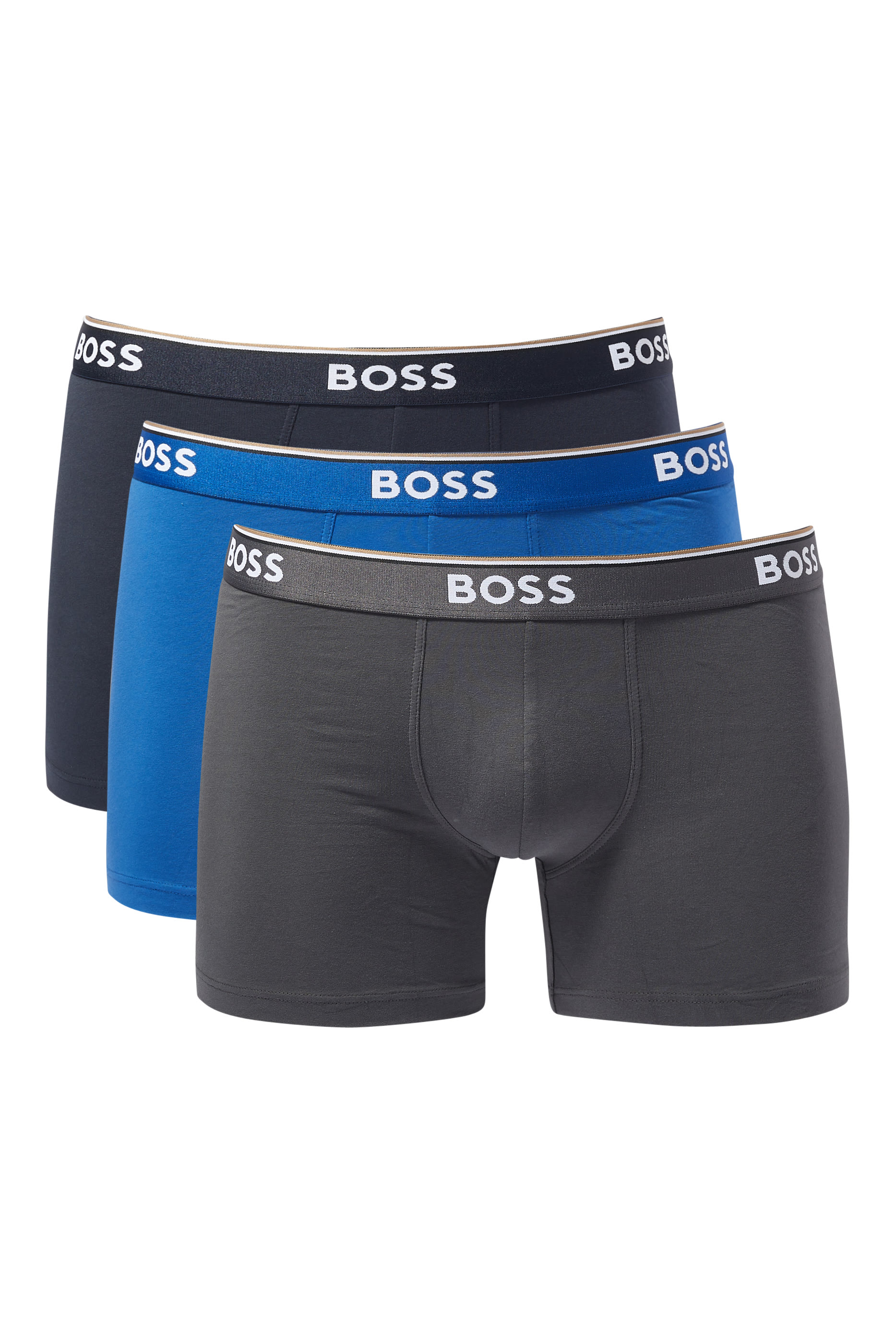 Logo Cotton Boxer Briefs, Set of 3