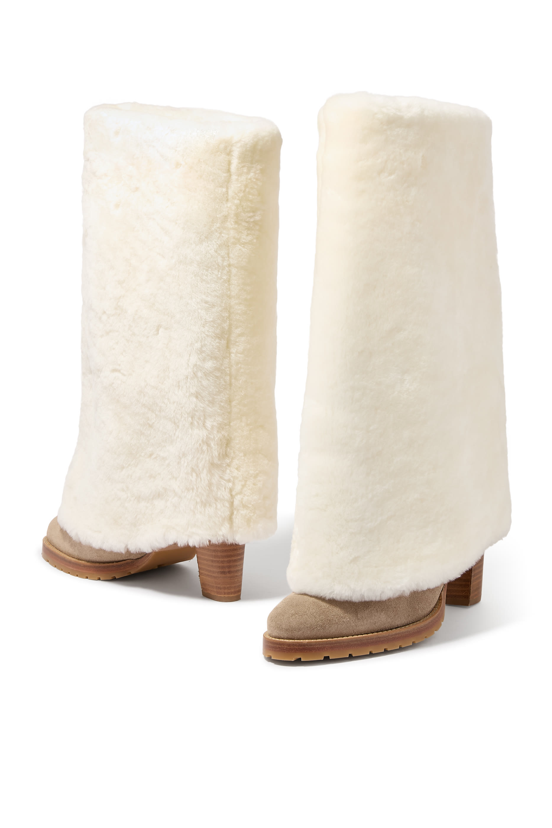 Merino Lambskin Heeled Boots 85