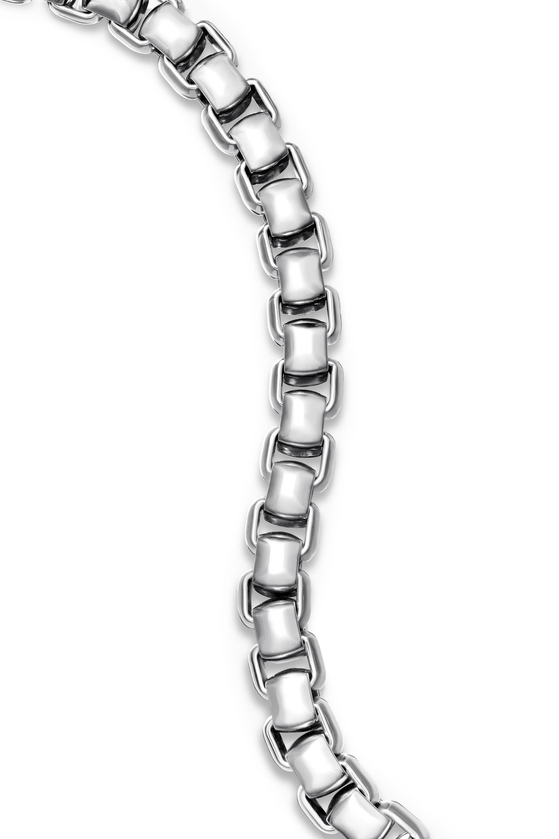 Extra-Large Box Sterling Silver Chain Bracelet