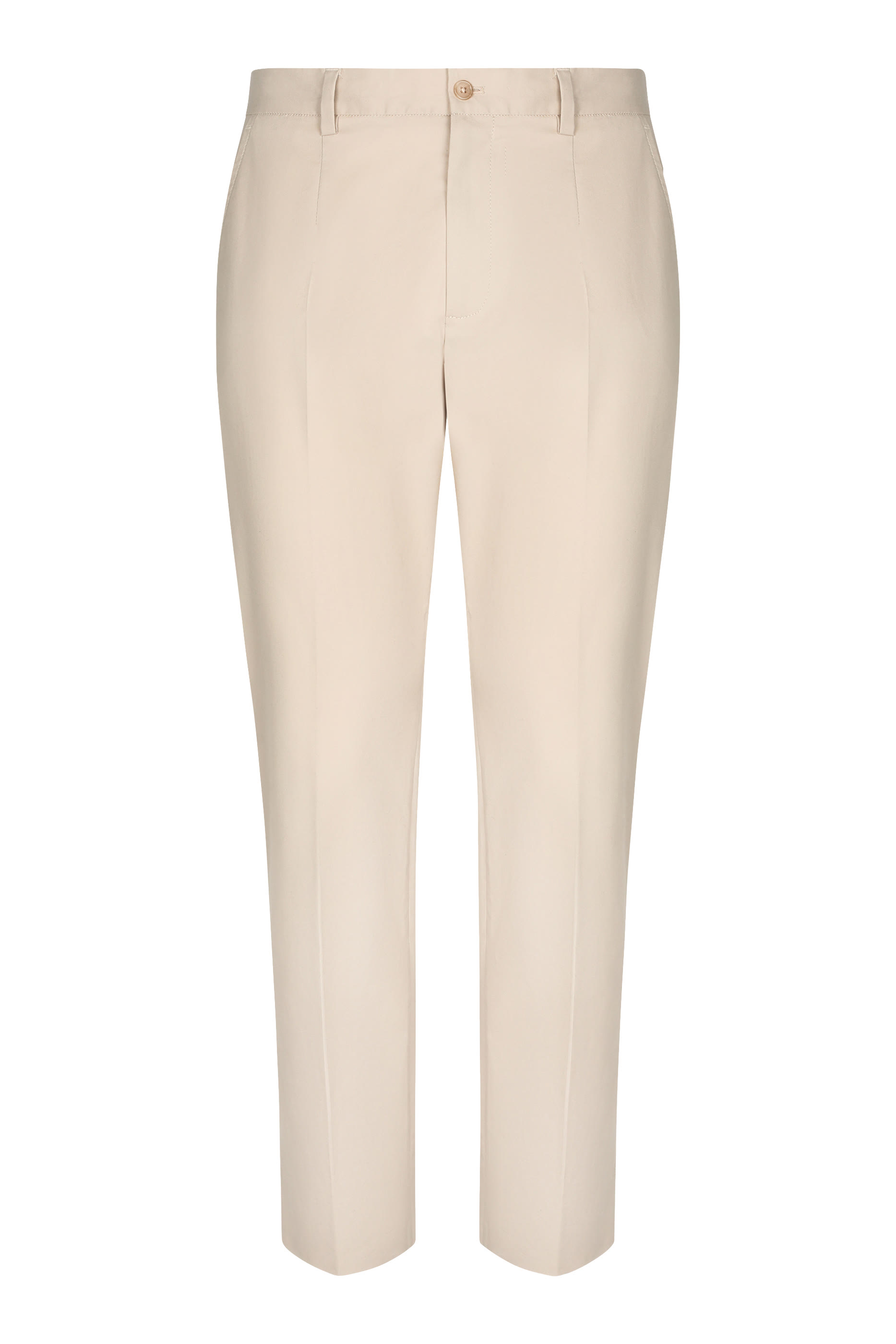 Logo Tag Stretch Cotton Pants