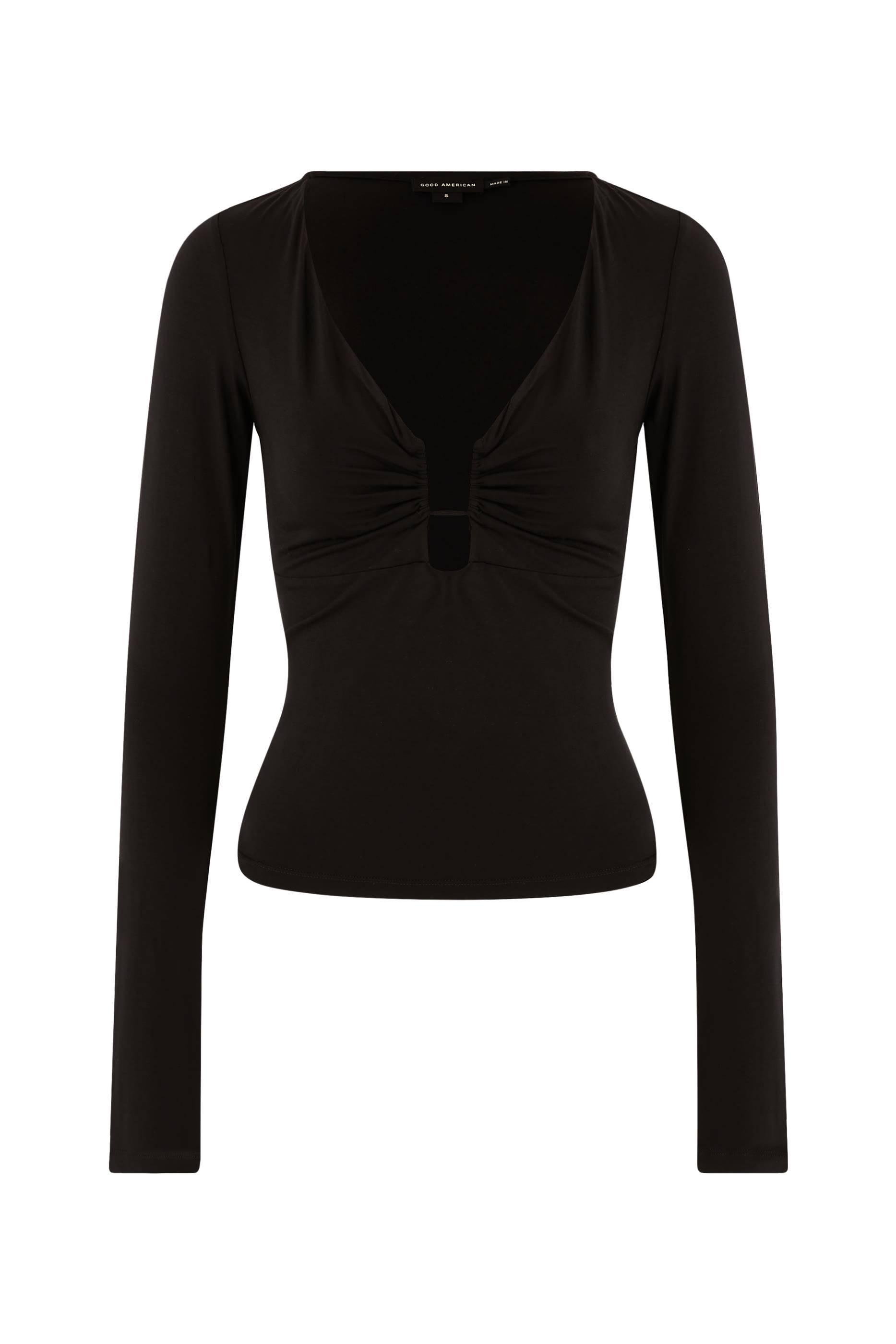 Jersey U Wire Long Sleeves Top