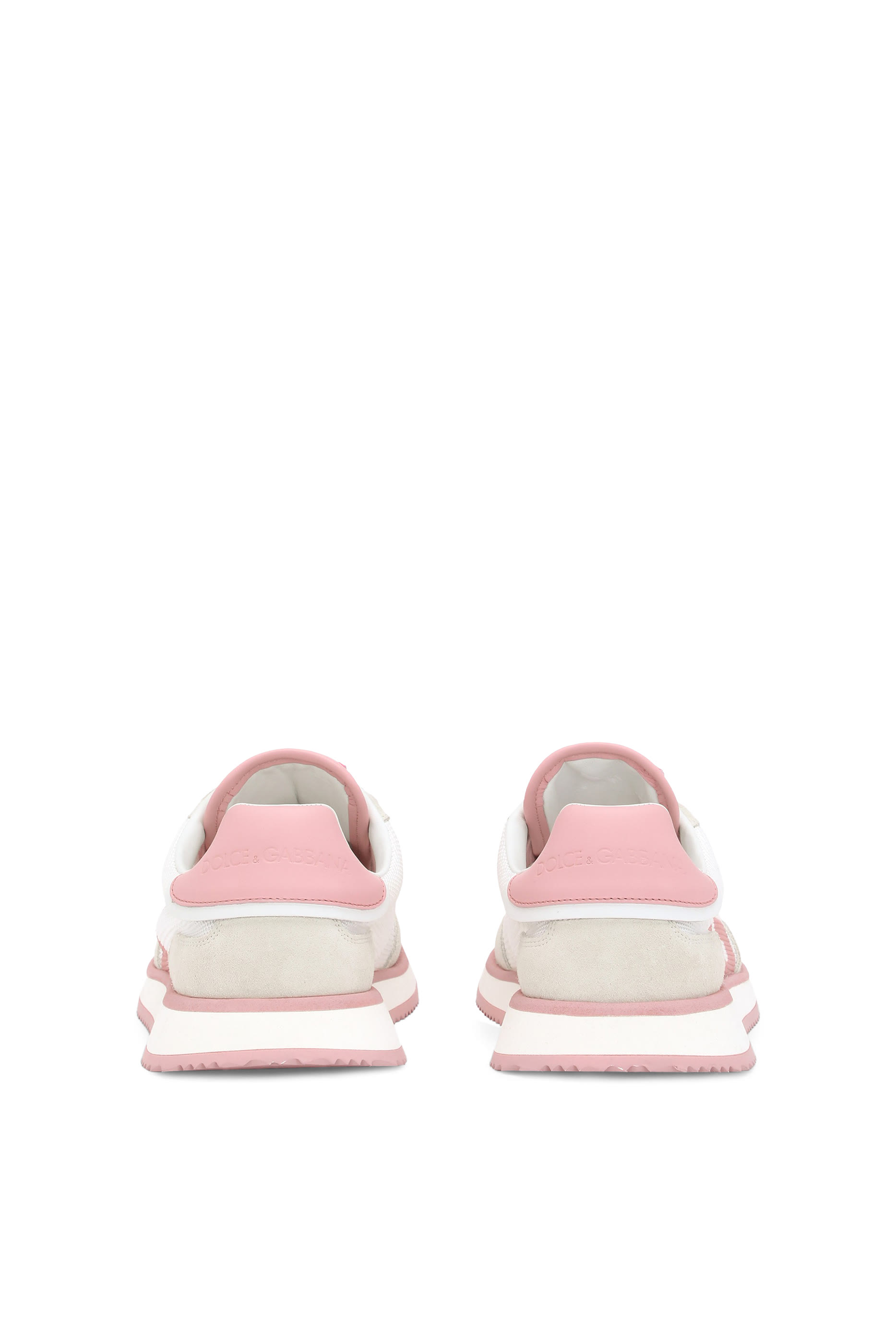 Mixed-Material Cushion Sneakers