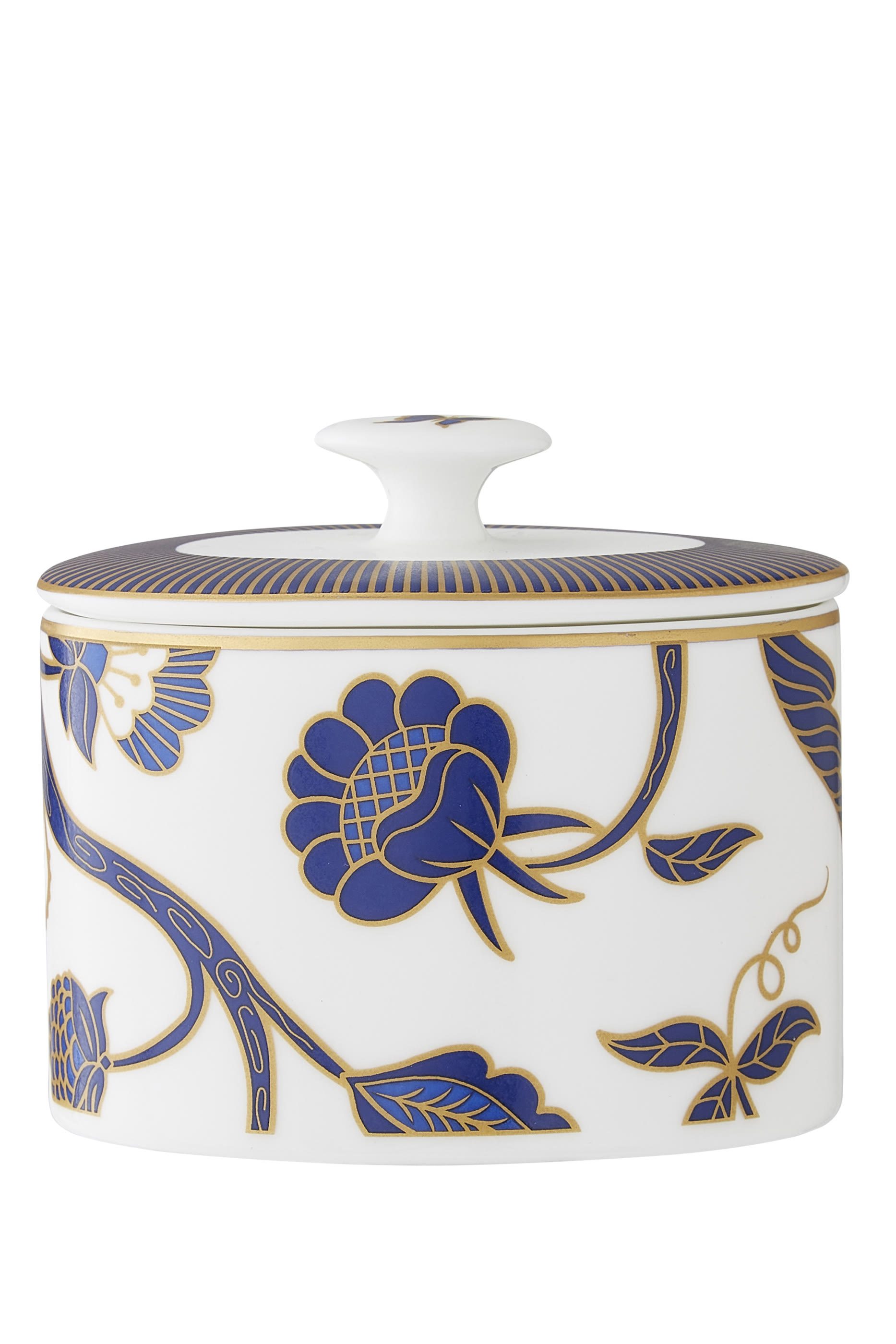 Makira Oval Sugar Pot with Lid 