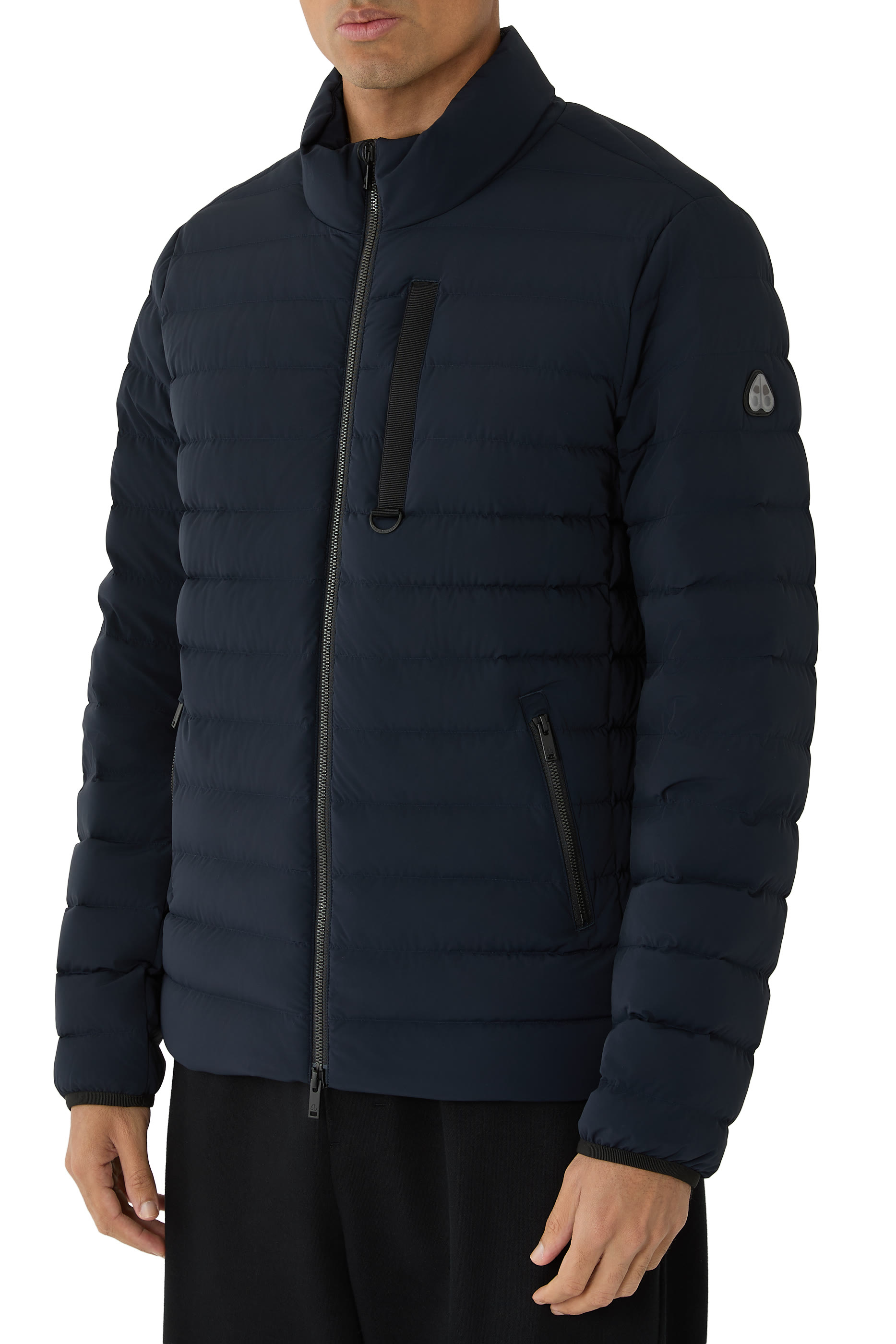 Logo Patch Quilted Down Jacket