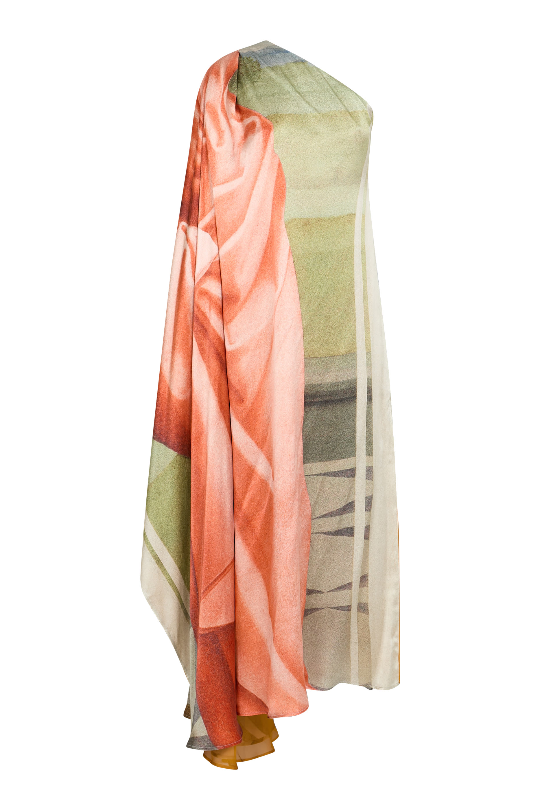  Minerva One-Sleeved Floor-Length Top