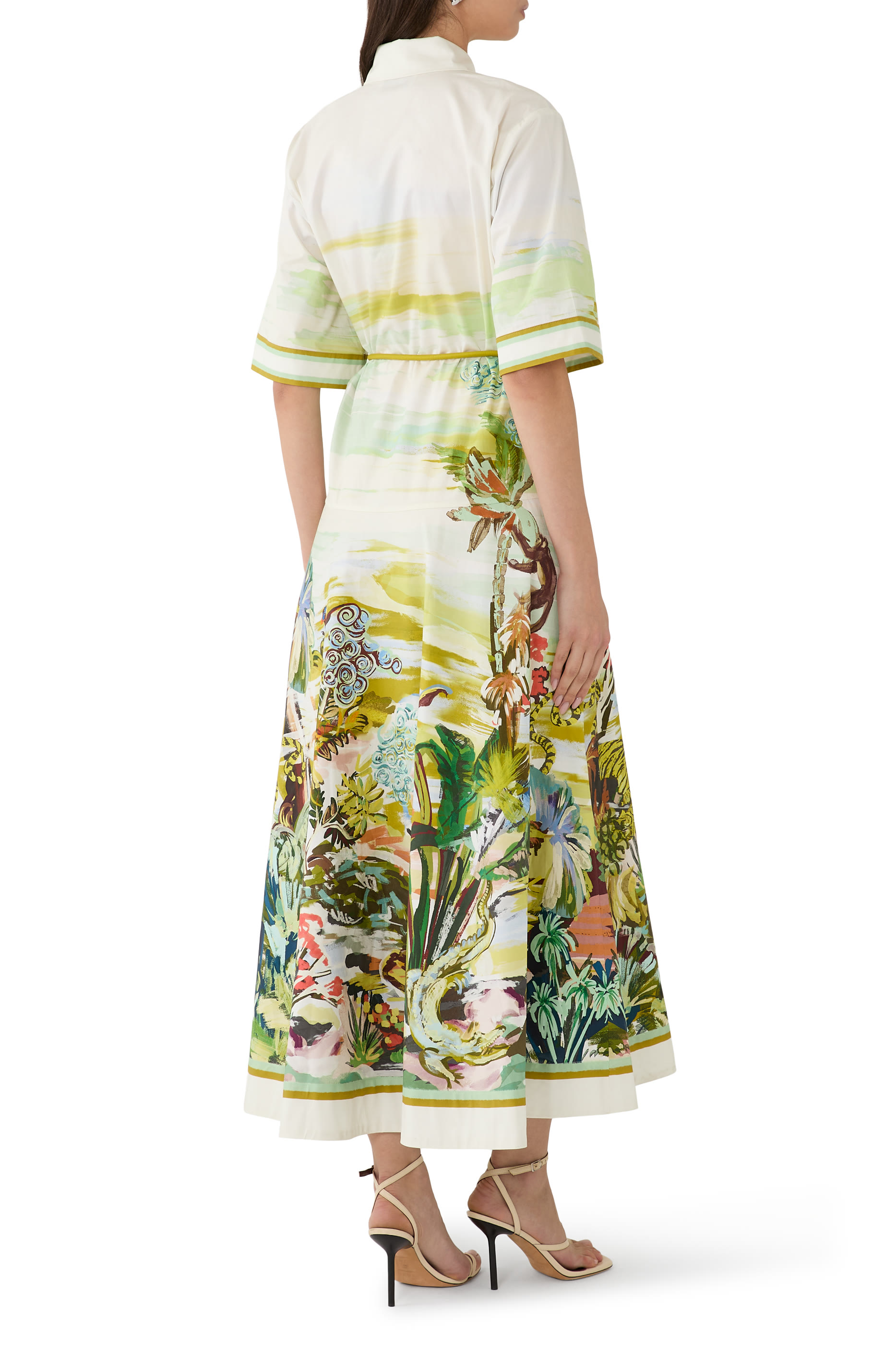 Jungle Boogie Silk Midi Dress