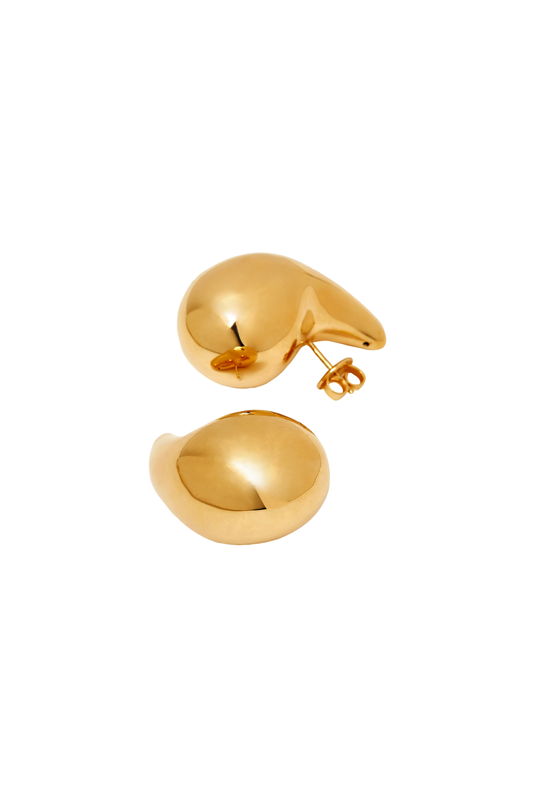 Small Drop Earrings, 18k Gold-Finish Sterling Silver