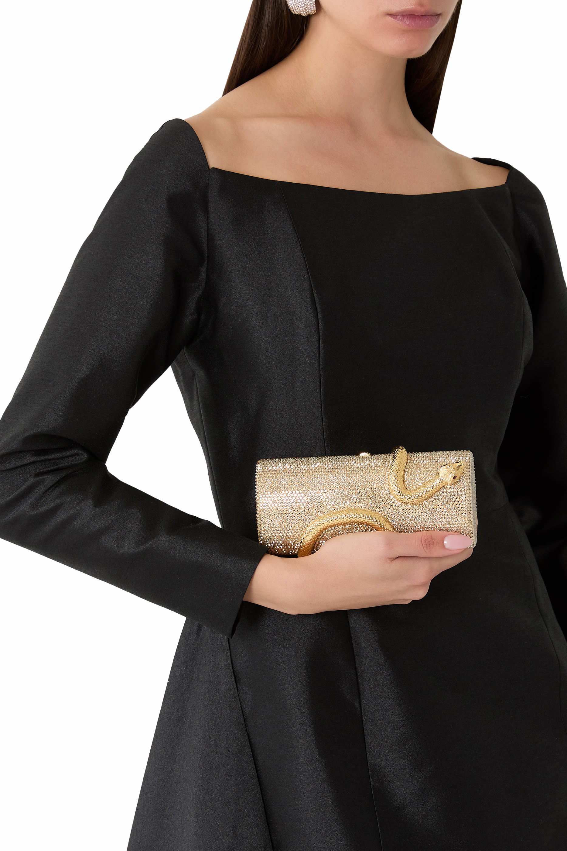  Spiral Snake Crystal Clutch 